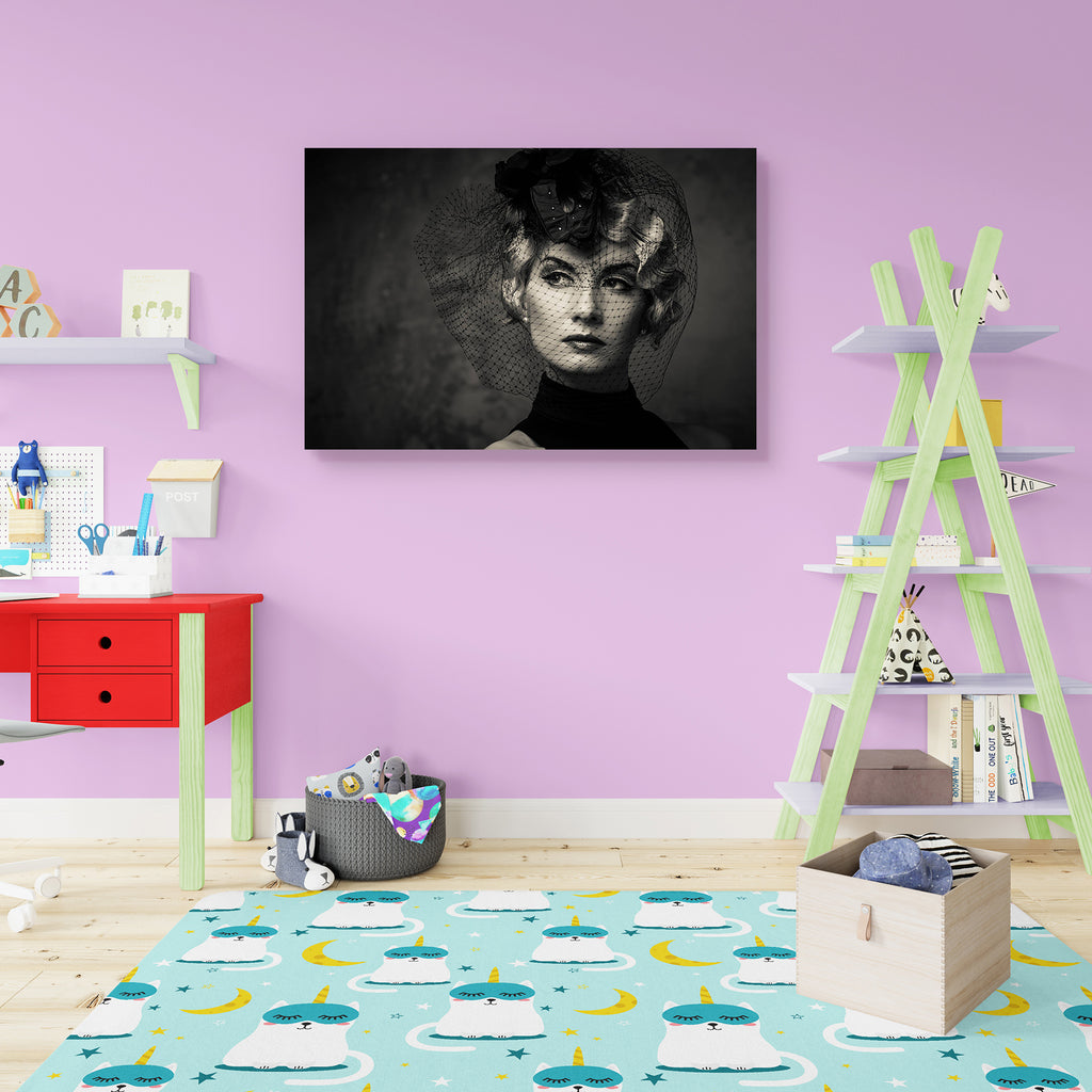 Black & White Woman Peel & Stick Vinyl Wall Sticker-Laminated Wall Stickers-ART_VN_UN-IC 5006035 IC 5006035, Adult, Ancient, Asian, Black, Black and White, Fashion, Historical, Individuals, Medieval, Portraits, Retro, Vintage, White, woman, peel, stick, vinyl, wall, sticker, attractive, beautiful, beauty, blond, caucasian, classic, cosmetics, desaturated, dress, earrings, elegance, elegant, emotions, fashionable, female, glamour, hairdo, hairstyle, hat, lady, lips, lipstick, looking, luxury, makeup, model, 