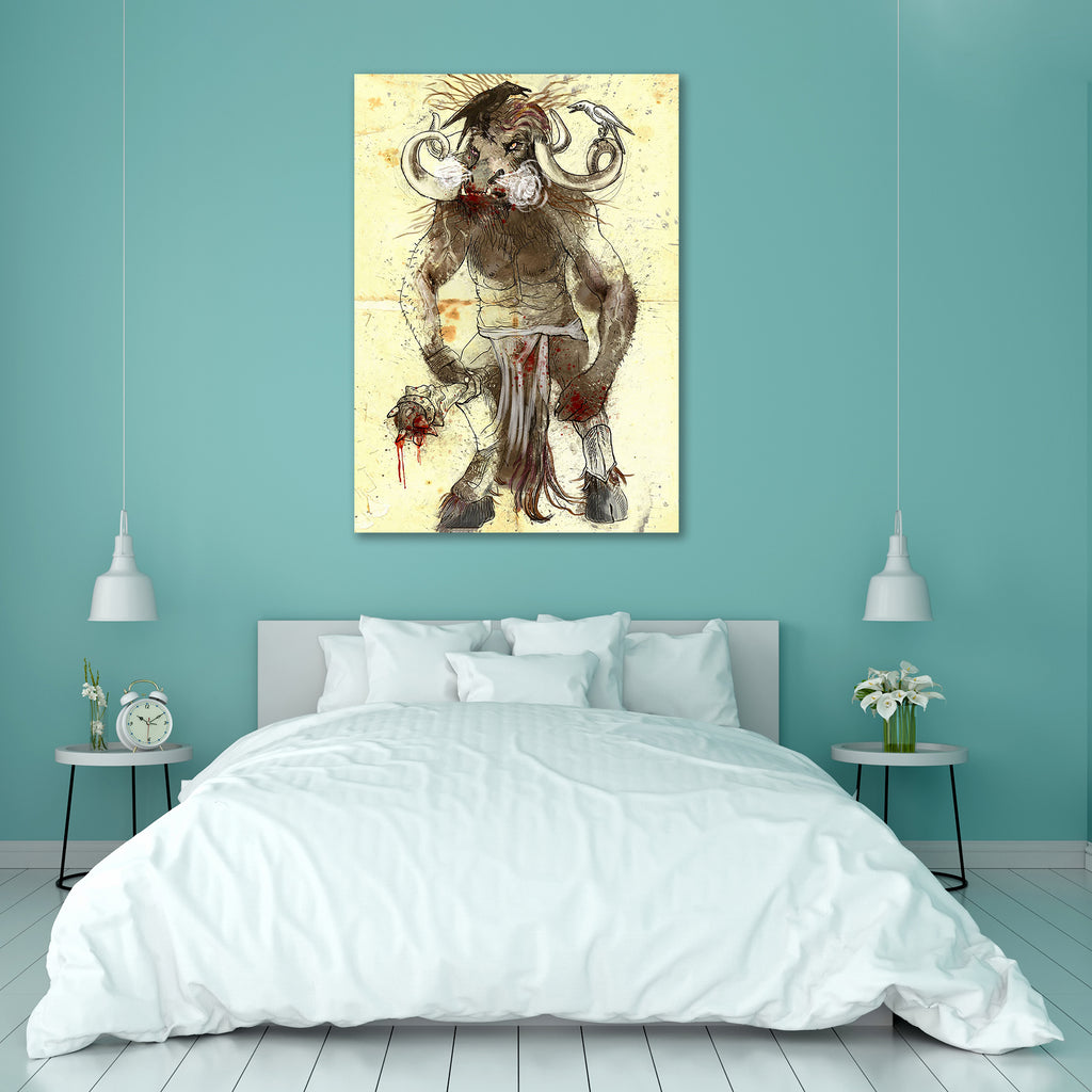 Ancient Greek Myths & Legends Minotaur Peel & Stick Vinyl Wall Sticker-Laminated Wall Stickers-ART_VN_UN-IC 5006060 IC 5006060, Ancient, Animals, Art and Paintings, Drawing, Fine Art Reprint, Greek, Historical, Illustrations, Medieval, Religion, Religious, Retro, Vintage, myths, legends, minotaur, peel, stick, vinyl, wall, sticker, academic, animal, antique, archaic, artistic, artwork, classic, creature, cult, dark, dead, fine, art, mythology, guardian, hell, historic, history, homer, horror, illustration, 