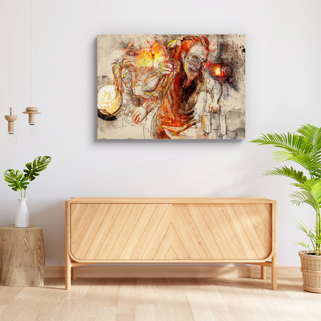 Greek Myths & Legends, Hephaestus Peel & Stick Vinyl Wall Sticker-Laminated Wall Stickers-ART_VN_UN-IC 5006069 IC 5006069, Ancient, Art and Paintings, Drawing, Fine Art Reprint, Greek, Historical, Illustrations, Medieval, Religion, Religious, Retro, Vintage, myths, legends, hephaestus, peel, stick, vinyl, wall, sticker, academic, antique, anvil, archaic, artisan, artistic, artwork, blacksmith, classic, craft, craftsman, creature, cult, dark, farrier, fine, art, fire, forge, mythology, hammer, historic, hist