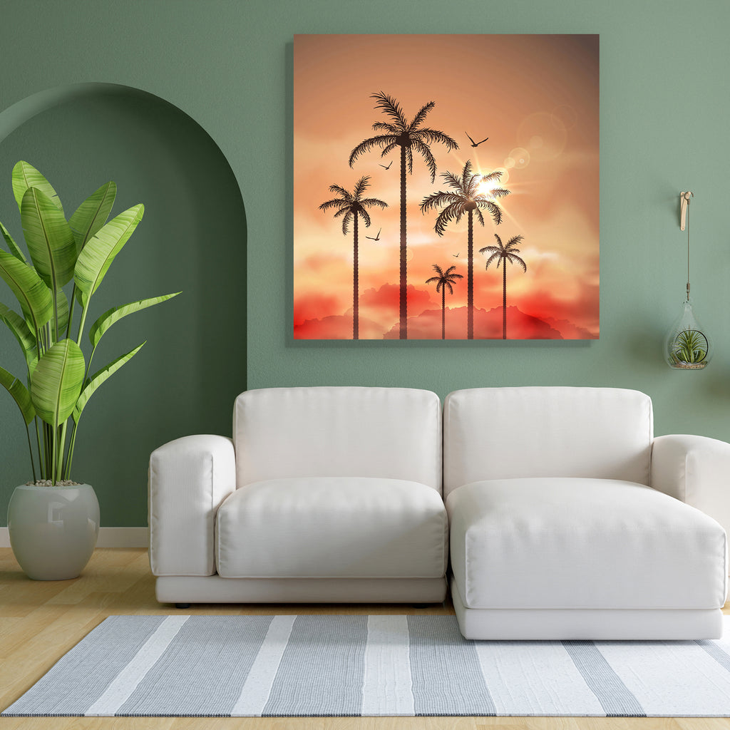 Tropical Landscape With Palm Trees Peel & Stick Vinyl Wall Sticker-Laminated Wall Stickers-ART_VN_UN-IC 5006076 IC 5006076, Automobiles, Birds, Hawaiian, Illustrations, Landscapes, Nature, Scenic, Signs, Signs and Symbols, Sunrises, Sunsets, Transportation, Travel, Tropical, Vehicles, landscape, with, palm, trees, peel, stick, vinyl, wall, sticker, romantic, background, beach, beautiful, calm, clouds, coast, design, evening, exotic, gull, hawaii, illustration, island, light, outdoor, paradise, recreation, r