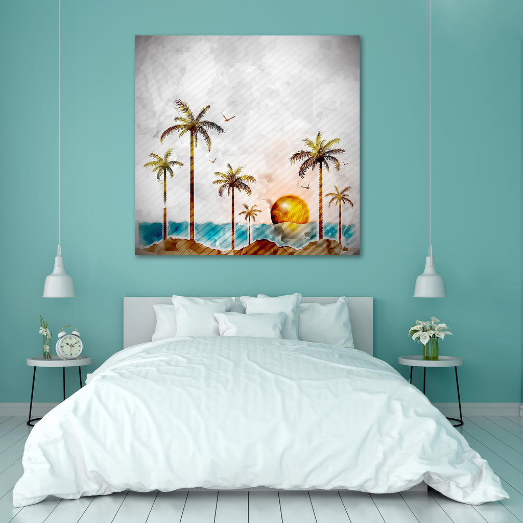 Tropical Landscape D2 Peel & Stick Vinyl Wall Sticker-Laminated Wall Stickers-ART_VN_UN-IC 5006077 IC 5006077, Art and Paintings, Automobiles, Birds, Gouache, Hawaiian, Illustrations, Landscapes, Nature, Scenic, Sunrises, Sunsets, Transportation, Travel, Tropical, Vehicles, Watercolour, landscape, d2, peel, stick, vinyl, wall, sticker, grunge, hawaii, romantic, acrylic, art, artistic, background, beach, beautiful, calm, clouds, coast, creative, evening, exotic, gull, illustration, island, outdoor, paint, pa