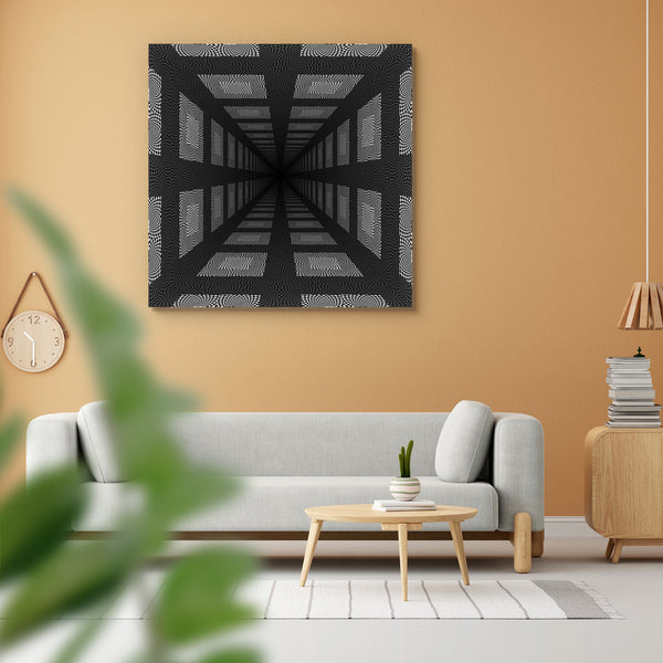 Abstract Black & White Perspective Check Effect Peel & Stick Vinyl Wall Sticker-Laminated Wall Stickers-ART_VN_UN-IC 5006078 IC 5006078, Abstract Expressionism, Abstracts, Art and Paintings, Black, Black and White, Check, Circle, Decorative, Patterns, Perspective, Semi Abstract, Signs, Signs and Symbols, White, abstract, effect, peel, stick, vinyl, wall, sticker, for, home, decoration, optical, illusion, art, backdrop, background, border, checkers, checks, chequered, chess, decor, design, dungeon, empty, ex