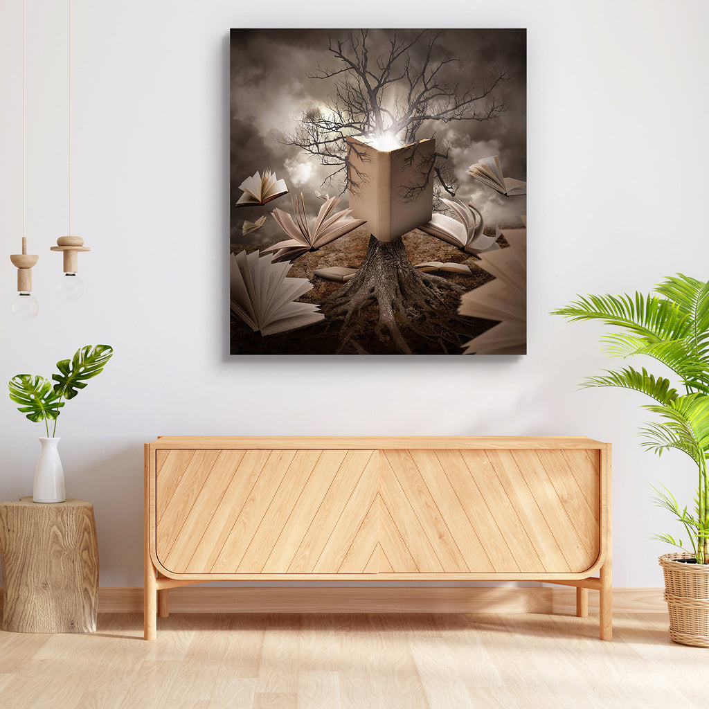 Concept of a Tree With Roots Reading A Story Peel & Stick Vinyl Wall Sticker-Laminated Wall Stickers-ART_VN_UN-IC 5006082 IC 5006082, Art and Paintings, Books, Calligraphy, Education, Fantasy, Landscapes, Nature, Scenic, Schools, Surrealism, Universities, concept, of, a, tree, with, roots, reading, story, peel, stick, vinyl, wall, sticker, book, magic, literature, surreal, old, novel, open, legend, wisdom, landscape, academic, aging, alone, creative, creativity, dark, discovery, educate, environment, floati