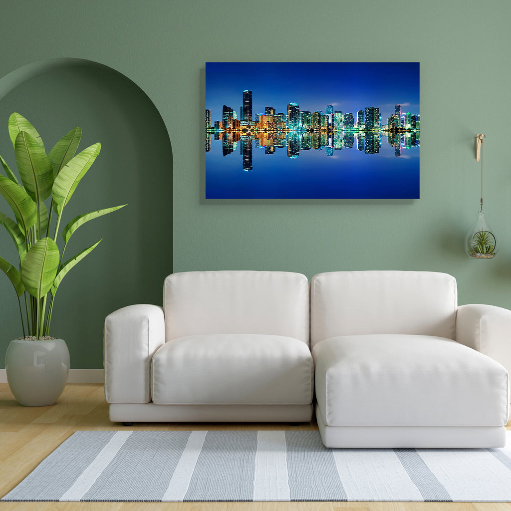 Miami Skyline At Night, Florida, USA Peel & Stick Vinyl Wall Sticker-Laminated Wall Stickers-ART_VN_UN-IC 5006084 IC 5006084, Architecture, Cities, City Views, God Ram, Hinduism, Panorama, Skylines, miami, skyline, at, night, florida, usa, peel, stick, vinyl, wall, sticker, panoramic, apartment, biscayne, bay, brickell, building, city, condo, district, financial, highrise, illuminated, lit, metropolitan, time, nighttime, reflect, reflection, artzfolio, wall sticker, wall stickers, wallpaper sticker, wall st