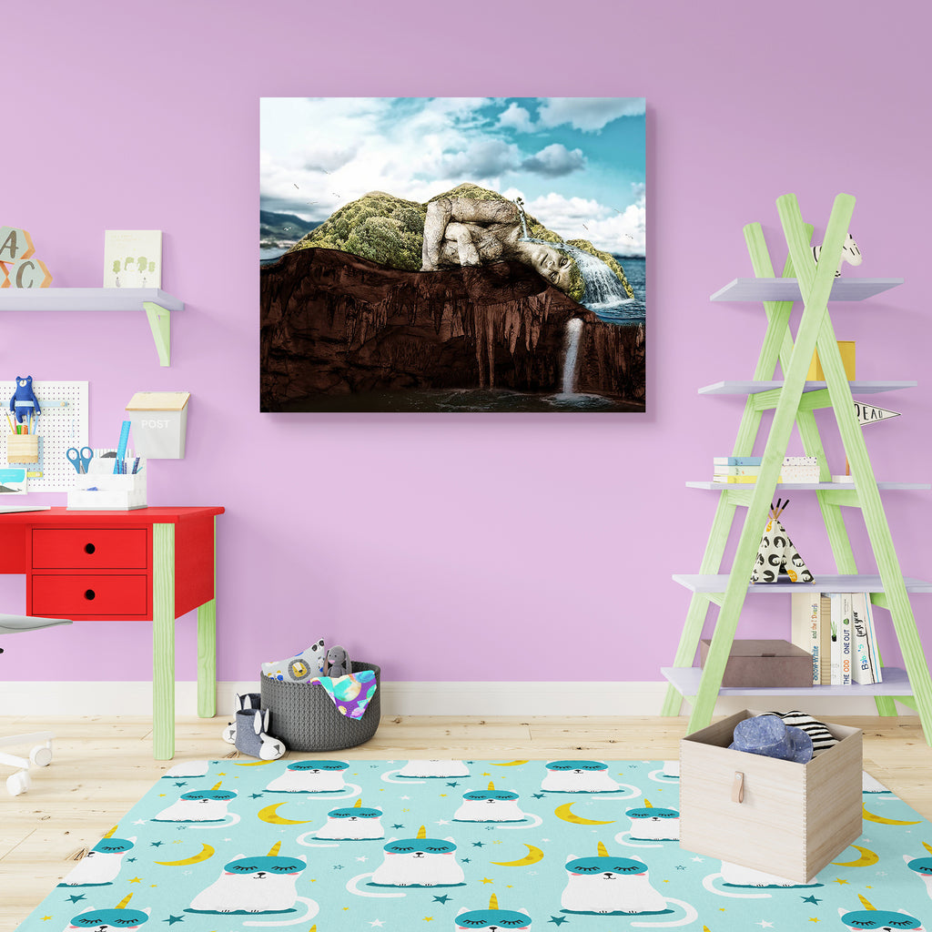 Concept of a Sleeping Woman as a Tropical Island Peel & Stick Vinyl Wall Sticker-Laminated Wall Stickers-ART_VN_UN-IC 5006090 IC 5006090, Automobiles, Birds, Collages, Conceptual, Cross, Fantasy, Landscapes, Mountains, Scenic, Transportation, Travel, Tropical, Vehicles, Wooden, concept, of, a, sleeping, woman, as, island, peel, stick, vinyl, wall, sticker, alive, blanket, cave, clouds, collage, earth, face, fairy, tale, character, fairytale, fantastic, female, forests, green, groundwater, hair, lake, land, 