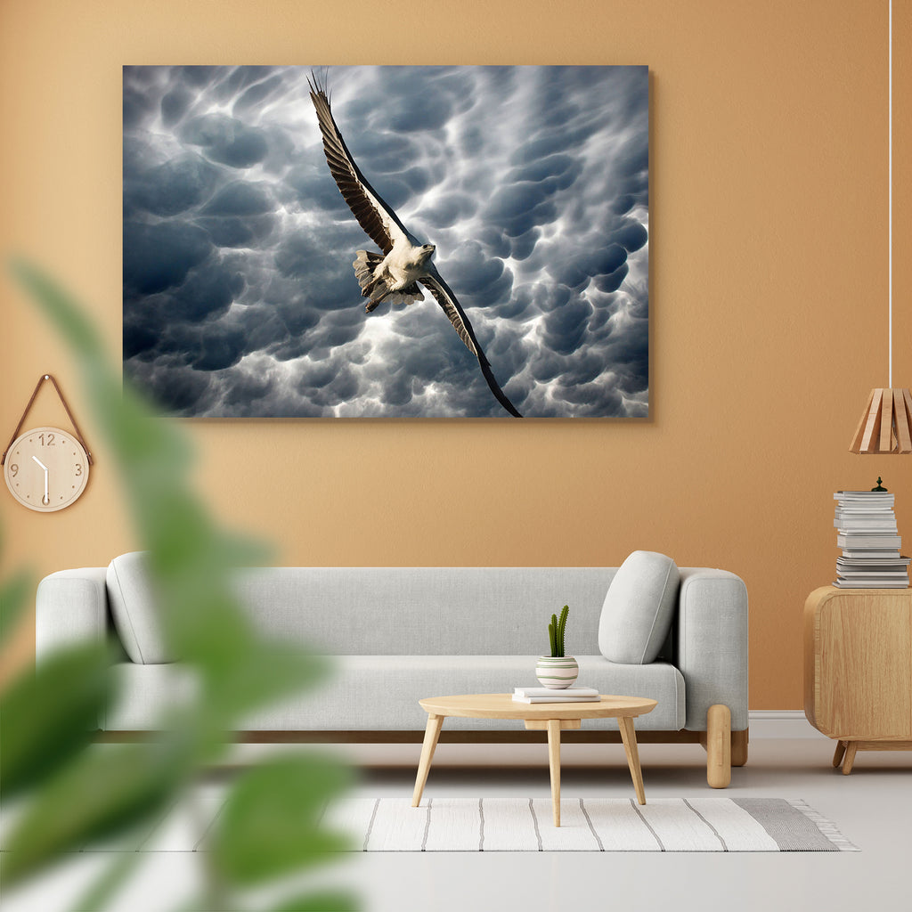 Eagle in the Stormy Sky Peel & Stick Vinyl Wall Sticker-Laminated Wall Stickers-ART_VN_UN-IC 5006096 IC 5006096, Animals, Art and Paintings, Birds, Black and White, Digital, Digital Art, Graphic, Illustrations, Landscapes, Marble and Stone, Nature, Scenic, Signs and Symbols, Sunrises, Sunsets, Symbols, White, Wildlife, eagle, in, the, stormy, sky, peel, stick, vinyl, wall, sticker, animal, art, background, bald, beautiful, bird, blue, building, clouds, fish, fly, freedom, hawk, high, hot, hunter, illustrati