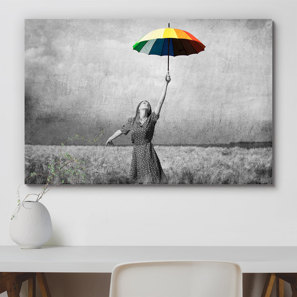 Redhead Girl With Umbrella Peel & Stick Vinyl Wall Sticker-Laminated Wall Stickers-ART_VN_UN-IC 5006120 IC 5006120, Adult, Ancient, Countries, Fashion, Historical, Medieval, Modern Art, Nature, Retro, Scenic, Vintage, redhead, girl, with, umbrella, peel, stick, vinyl, wall, sticker, alone, autumn, beautiful, beauty, classic, clothes, clouds, color, country, countryside, dress, emotion, enchantress, fall, female, field, free, freedom, grass, look, meadow, modern, outdoor, outside, rain, rainy, red, spring, s