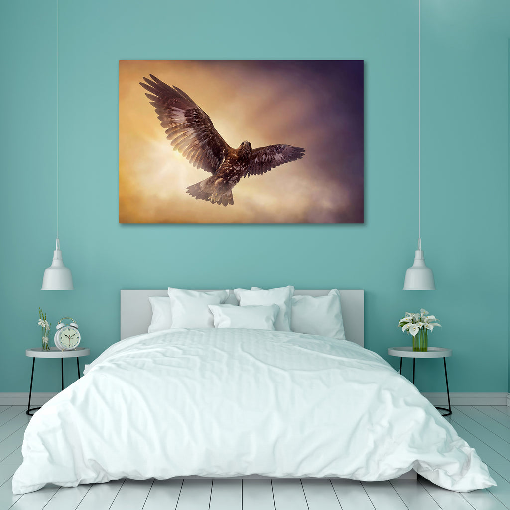 Eagle Flying In The Sky Peel & Stick Vinyl Wall Sticker-Laminated Wall Stickers-ART_VN_UN-IC 5006141 IC 5006141, Animals, Birds, Fantasy, Signs and Symbols, Sunsets, Symbols, eagle, flying, in, the, sky, peel, stick, vinyl, wall, sticker, falcon, hawk, eagles, bird, animal, brown, dramatic, feather, fly, free, freedom, high, idea, outdoors, predator, sun, sunset, sunshine, symbol, wings, artzfolio, wall sticker, wall stickers, wallpaper sticker, wall stickers for bedroom, wall decoration items for bedroom, 
