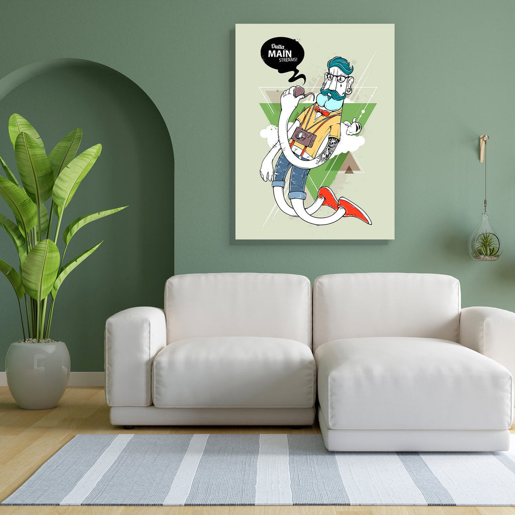 Abstract Graffiti Hipster D2 Peel & Stick Vinyl Wall Sticker - Laminated Wall Stickers - ArtzFolio.com