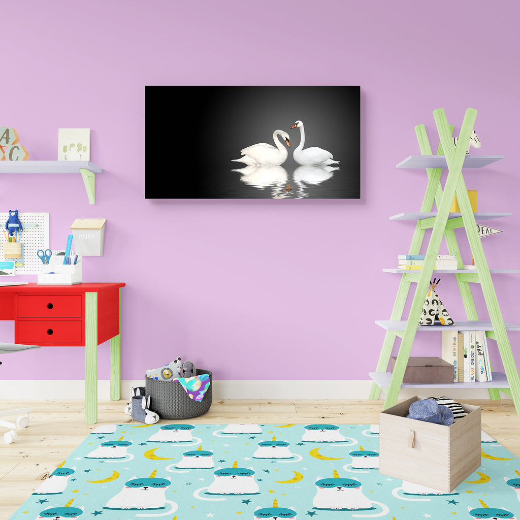 Two White Swans D9 Peel & Stick Vinyl Wall Sticker-Laminated Wall Stickers-ART_VN_UN-IC 5006160 IC 5006160, Animals, Birds, Black, Black and White, Love, Nature, Romance, Scenic, Signs and Symbols, Symbols, White, two, swans, d9, peel, stick, vinyl, wall, sticker, affectionate, animal, beauty, bird, couple, dark, darkness, elegance, eternity, friendship, lake, loving, mute, swan, pair, pond, ripple, scene, stream, swimming, symbol, togetherness, tranquil, twosome, water, waterfowl, artzfolio, wall sticker, 