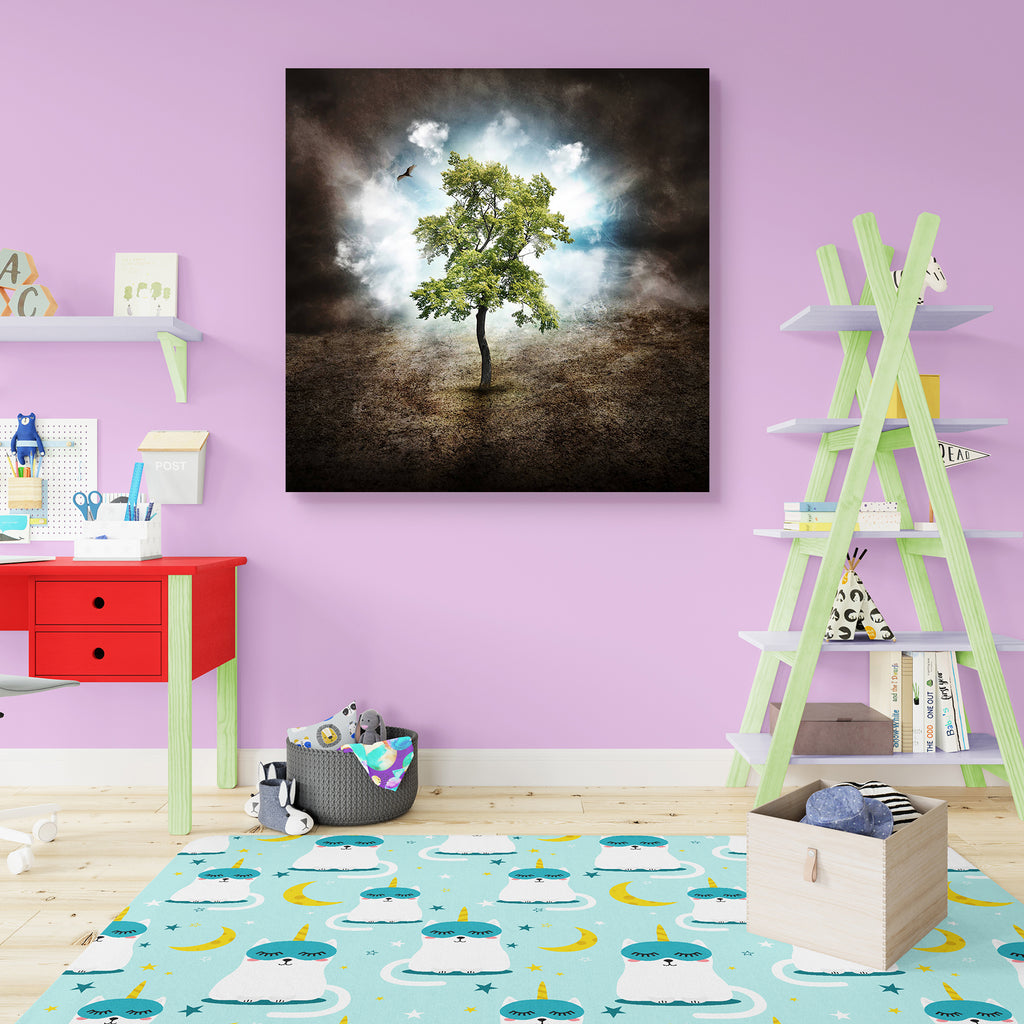 Lonely Tree in the Woods, Dream or Nature Concept Peel & Stick Vinyl Wall Sticker-Laminated Wall Stickers-ART_VN_UN-IC 5006162 IC 5006162, Futurism, Landscapes, Nature, Scenic, Seasons, Surrealism, Wooden, lonely, tree, in, the, woods, dream, or, concept, peel, stick, vinyl, wall, sticker, of, life, miracle, optimism, hope, impossible, alone, change, climate, dark, depression, desert, destruction, dirt, disaster, drought, dry, dryness, earth, ecology, environment, field, free, freedom, future, green, ground