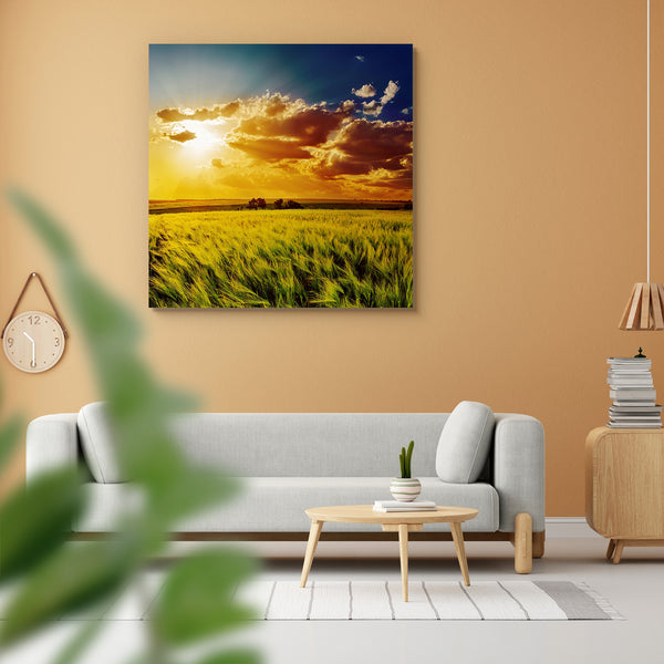 Orange Sunset Over Green Field Peel & Stick Vinyl Wall Sticker-Laminated Wall Stickers-ART_VN_UN-IC 5006164 IC 5006164, Countries, Culture, Ethnic, Landscapes, Mountains, Nature, Rural, Scenic, Seasons, Sunrises, Sunsets, Traditional, Tribal, World Culture, orange, sunset, over, green, field, peel, stick, vinyl, wall, sticker, for, home, decoration, agriculture, background, blue, bright, cloud, cloudscape, color, colorful, country, countryside, dramatic, dusk, environment, evening, farm, fresh, grass, hill,