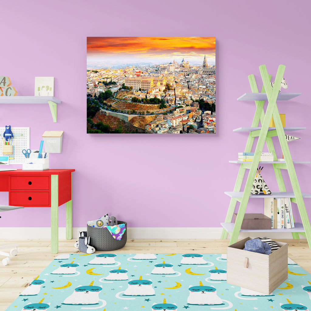 Dawn View of Toledo, Castile La Mancha, Spain Peel & Stick Vinyl Wall Sticker-Laminated Wall Stickers-ART_VN_UN-IC 5006176 IC 5006176, Ancient, Architecture, Automobiles, Cities, City Views, God Ram, Gothic, Hinduism, Historical, Landmarks, Landscapes, Medieval, Panorama, Places, Scenic, Spanish, Transportation, Travel, Urban, Vehicles, Vintage, dawn, view, of, toledo, castile, la, mancha, spain, peel, stick, vinyl, wall, sticker, architectural, building, capital, cathedral, catholic, church, city, cityscap