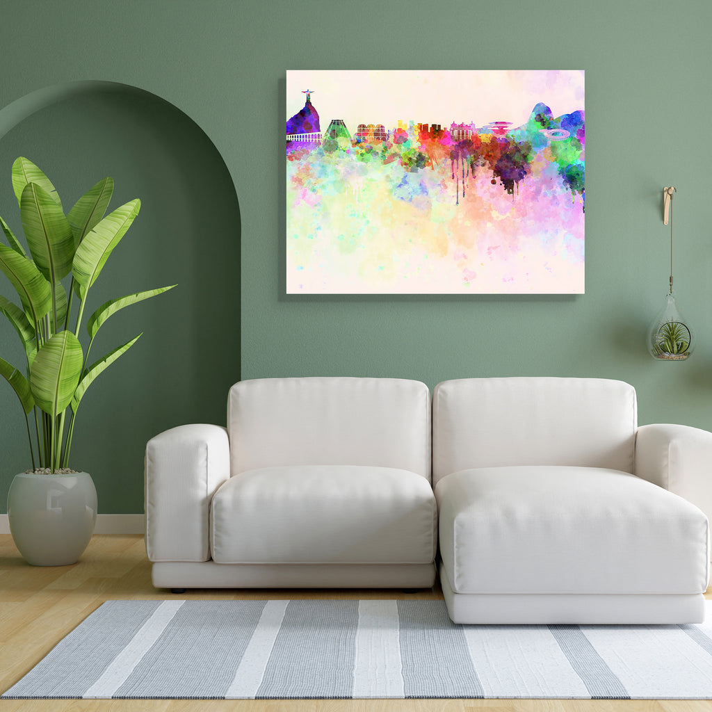 Skyline of Rio De Janeiro, Brazil Peel & Stick Vinyl Wall Sticker-Laminated Wall Stickers-ART_VN_UN-IC 5006180 IC 5006180, Abstract Expressionism, Abstracts, Ancient, Architecture, Art and Paintings, Cities, City Views, Historical, Illustrations, Landmarks, Medieval, Panorama, Places, Semi Abstract, Skylines, Splatter, Vintage, Watercolour, skyline, of, rio, de, janeiro, brazil, peel, stick, vinyl, wall, sticker, abstract, art, background, bright, cityscape, color, colorful, creativity, europe, grunge, illu