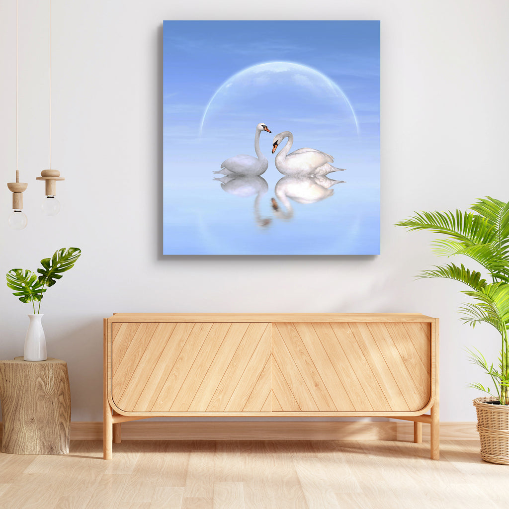 Two White Swans D10 Peel & Stick Vinyl Wall Sticker-Laminated Wall Stickers-ART_VN_UN-IC 5006187 IC 5006187, Animals, Astronomy, Birds, Black and White, Cosmology, Fantasy, Love, Nature, Romance, Scenic, Space, White, two, swans, d10, peel, stick, vinyl, wall, sticker, animal, beauty, bird, couple, dream, elegance, eternity, fairytale, lake, loving, moon, mute, swan, mystery, pair, planet, pond, ripple, scene, sky, sleeping, togetherness, tranquil, twosome, universe, water, waterfowl, artzfolio, wall sticke