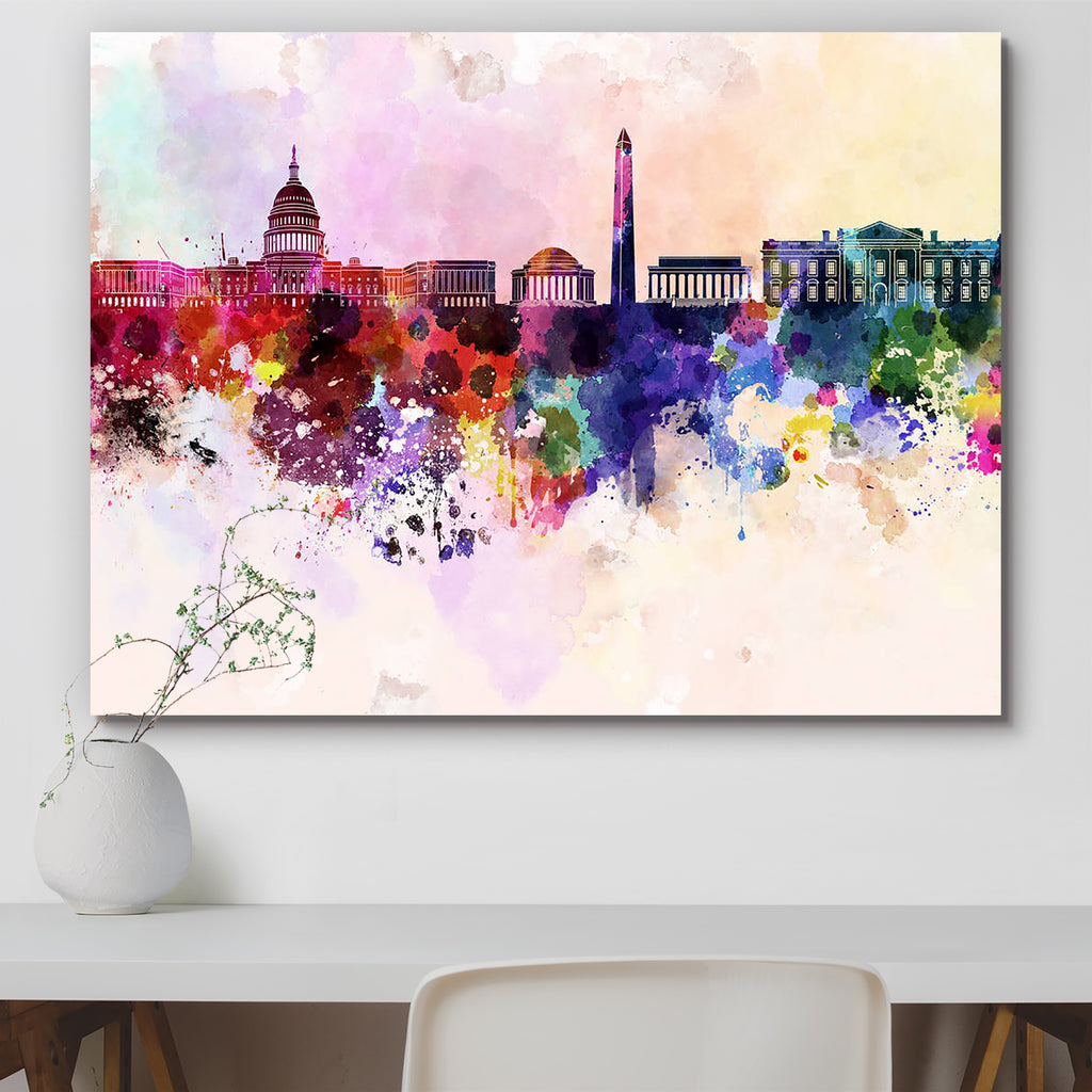 Skyline of Washington DC, USA Peel & Stick Vinyl Wall Sticker-Laminated Wall Stickers-ART_VN_UN-IC 5006189 IC 5006189, Abstract Expressionism, Abstracts, American, Ancient, Architecture, Art and Paintings, Cities, City Views, Historical, Illustrations, Landmarks, Medieval, Panorama, Places, Semi Abstract, Skylines, Splatter, Vintage, Watercolour, skyline, of, washington, dc, usa, peel, stick, vinyl, wall, sticker, colorful, abstract, background, watercolor, art, wallpaper, bright, cityscape, color, creativi
