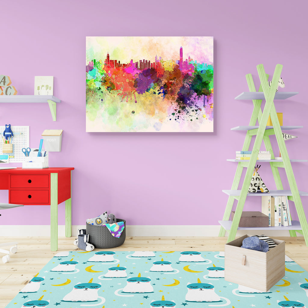 Hong Kong Skyline Peel & Stick Vinyl Wall Sticker-Laminated Wall Stickers-ART_VN_UN-IC 5006192 IC 5006192, Abstract Expressionism, Abstracts, Ancient, Architecture, Art and Paintings, Asian, Chinese, Cities, City Views, Historical, Illustrations, Landmarks, Medieval, Panorama, Places, Semi Abstract, Skylines, Splatter, Vintage, Watercolour, hong, kong, skyline, peel, stick, vinyl, wall, sticker, watercolor, abstract, art, asia, background, bright, china, cityscape, color, colorful, creativity, grunge, illus