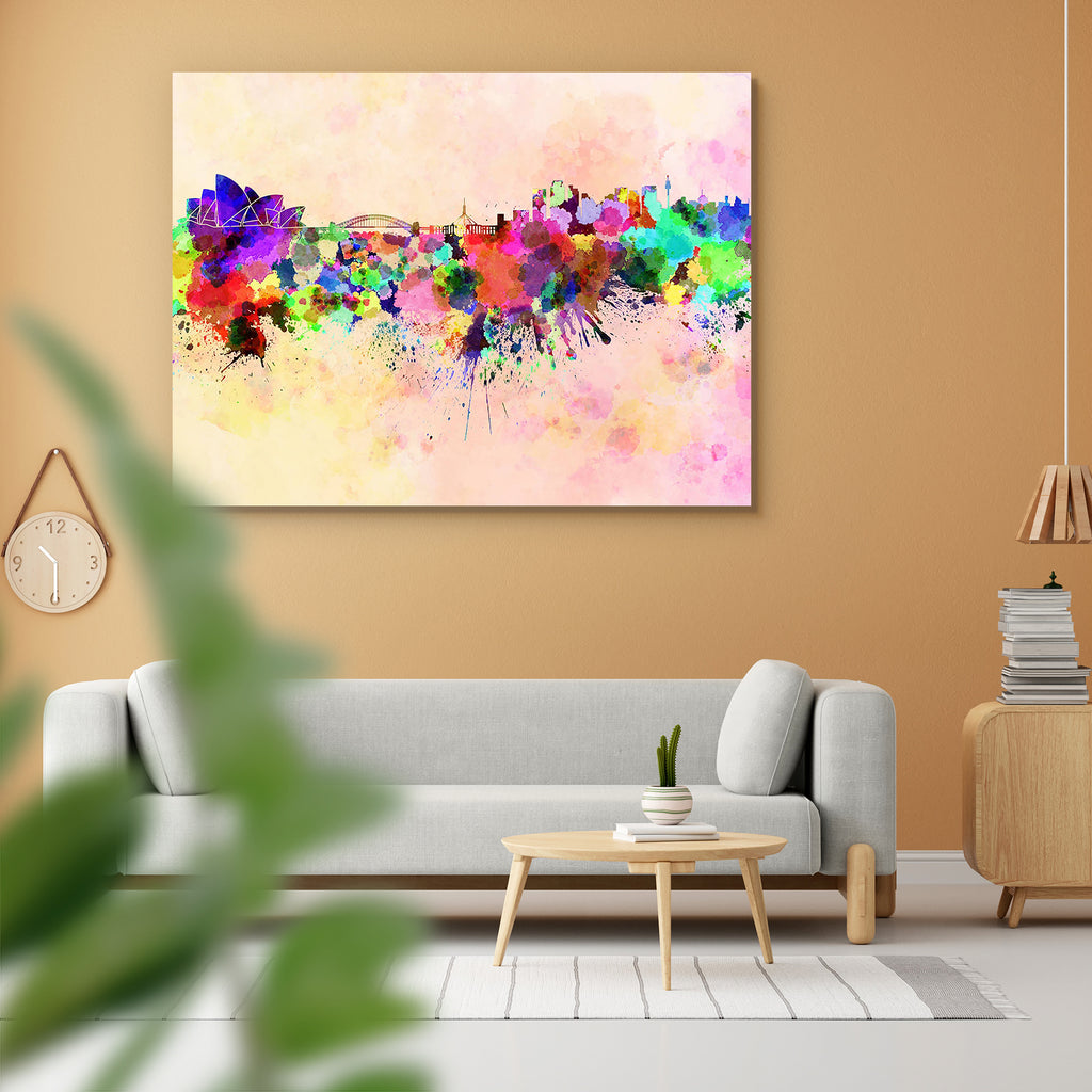 Sydney, Australia Skyline Peel & Stick Vinyl Wall Sticker-Laminated Wall Stickers-ART_VN_UN-IC 5006204 IC 5006204, Abstract Expressionism, Abstracts, Ancient, Architecture, Art and Paintings, Cities, City Views, Historical, Illustrations, Landmarks, Medieval, Panorama, Places, Semi Abstract, Skylines, Splatter, Vintage, Watercolour, sydney, australia, skyline, peel, stick, vinyl, wall, sticker, abstract, art, background, bright, cityscape, color, colorful, creativity, grunge, illustration, ink, landmark, mo