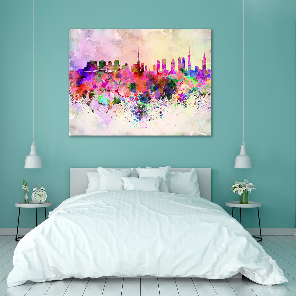 Tokyo, Japan Skyline Peel & Stick Vinyl Wall Sticker-Laminated Wall Stickers-ART_VN_UN-IC 5006212 IC 5006212, Abstract Expressionism, Abstracts, Ancient, Architecture, Art and Paintings, Asian, Cities, City Views, Historical, Illustrations, Japanese, Landmarks, Medieval, Panorama, Places, Semi Abstract, Skylines, Splatter, Vintage, Watercolour, tokyo, japan, skyline, peel, stick, vinyl, wall, sticker, abstract, art, asia, background, bright, cityscape, color, colorful, creativity, grunge, illustration, ink,