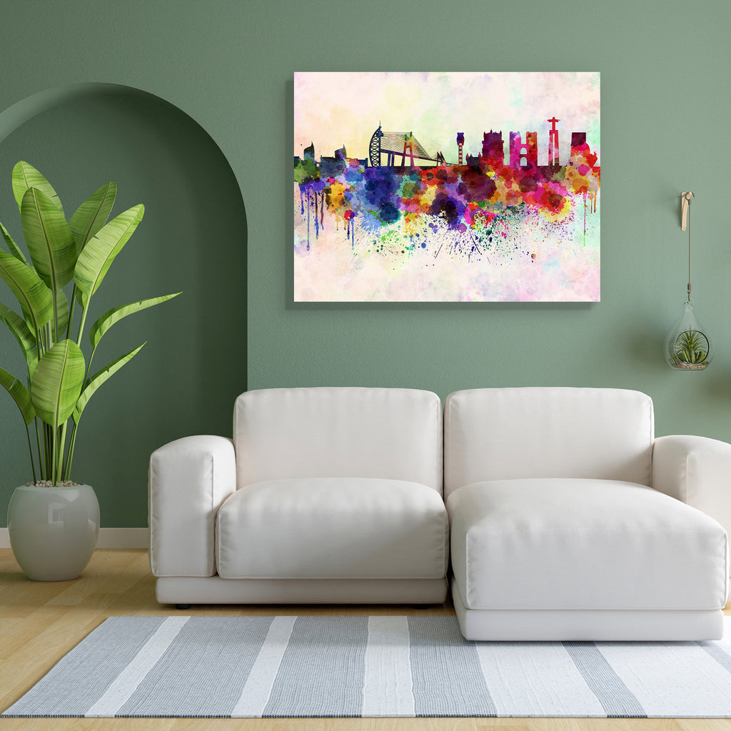 Lisbon, Capital of Portugal, Skyline Peel & Stick Vinyl Wall Sticker-Laminated Wall Stickers-ART_VN_UN-IC 5006213 IC 5006213, Abstract Expressionism, Abstracts, Ancient, Architecture, Art and Paintings, Cities, City Views, Historical, Illustrations, Landmarks, Medieval, Panorama, Places, Portuguese, Semi Abstract, Skylines, Splatter, Vintage, Watercolour, lisbon, capital, of, portugal, skyline, peel, stick, vinyl, wall, sticker, abstract, art, background, bright, cityscape, color, colorful, creativity, euro