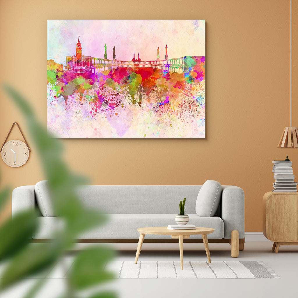 Mecca, Saudi Arabia, Skyline Peel & Stick Vinyl Wall Sticker-Laminated Wall Stickers-ART_VN_UN-IC 5006224 IC 5006224, Abstract Expressionism, Abstracts, Ancient, Architecture, Art and Paintings, Cities, City Views, Historical, Illustrations, Landmarks, Medieval, Panorama, Places, Semi Abstract, Skylines, Splatter, Vintage, Watercolour, mecca, saudi, arabia, skyline, peel, stick, vinyl, wall, sticker, abstract, art, background, bright, cityscape, color, colorful, creativity, grunge, illustration, ink, landma