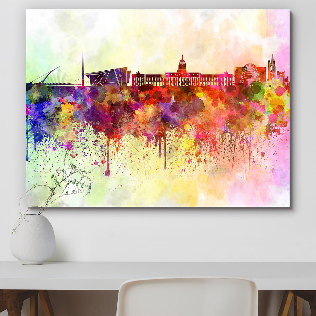Dublin, UAE Skyline Peel & Stick Vinyl Wall Sticker-Laminated Wall Stickers-ART_VN_UN-IC 5006227 IC 5006227, Abstract Expressionism, Abstracts, Ancient, Architecture, Art and Paintings, Cities, City Views, Historical, Illustrations, Landmarks, Medieval, Panorama, Places, Semi Abstract, Skylines, Splatter, Vintage, Watercolour, dublin, uae, skyline, peel, stick, vinyl, wall, sticker, abstract, art, background, bright, cityscape, color, colorful, creativity, europe, grunge, illustration, ink, ireland, landmar