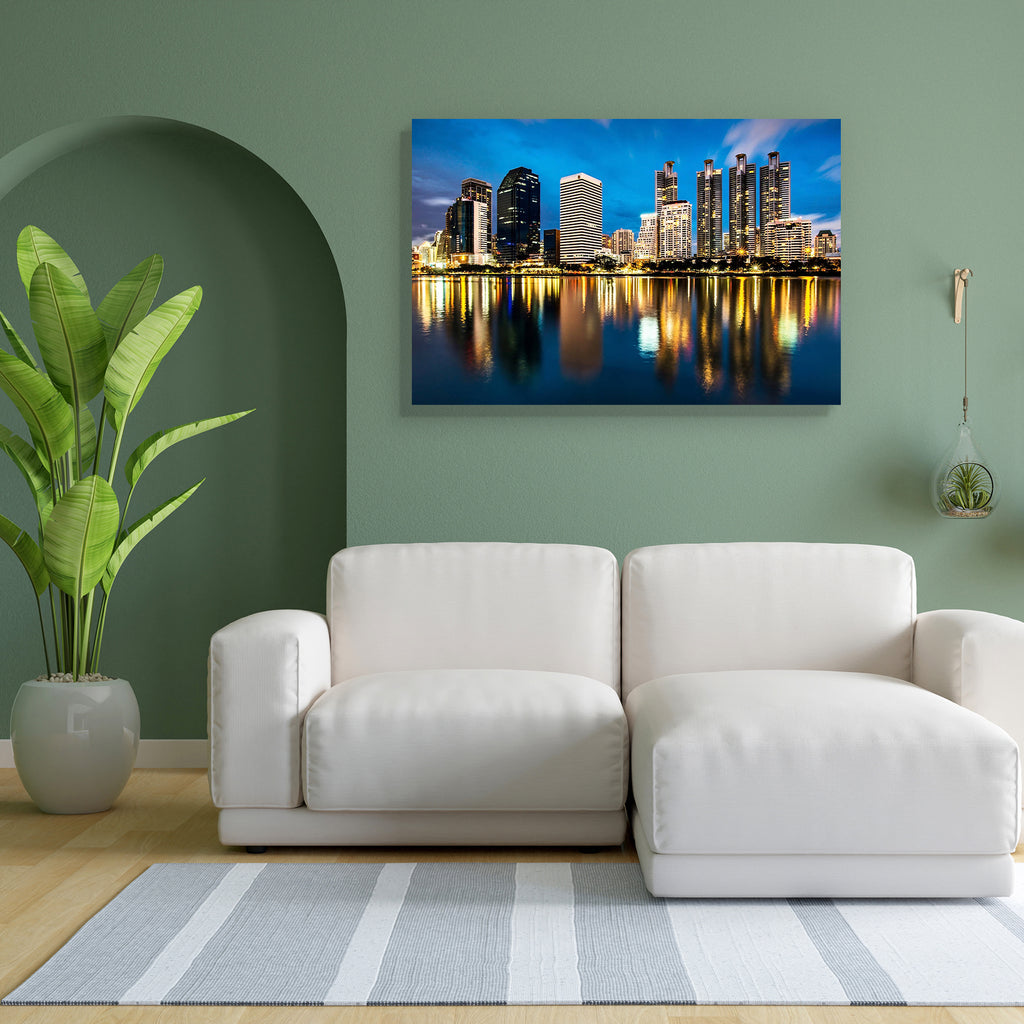 Reflection of Lighting Cityscape at Night, Bangkok Peel & Stick Vinyl Wall Sticker-Laminated Wall Stickers-ART_VN_UN-IC 5006230 IC 5006230, Architecture, Cities, City Views, Modern Art, Skylines, Urban, reflection, of, lighting, cityscape, at, night, bangkok, peel, stick, vinyl, wall, sticker, apartment, australia, beautiful, beutiful, blue, blur, blurred, building, canal, city, scape, cloud, coast, crane, downtown, glow, gold, high, rise, illuminated, infrastructure, lamp, light, modern, moon, motion, move