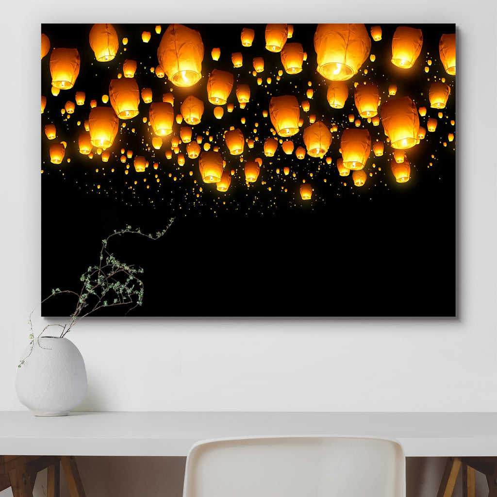 Flying Lanterns Peel & Stick Vinyl Wall Sticker-Laminated Wall Stickers-ART_VN_UN-IC 5006231 IC 5006231, Chinese, Culture, Ethnic, Festivals, Festivals and Occasions, Festive, Occasions, Traditional, Tribal, World Culture, flying, lanterns, peel, stick, vinyl, wall, sticker, lantern, new, year, sky, festival, candle, beautiful, candles, celebration, collection, concept, flame, floating, glowing, group, hot, air, balloon, light, lights, night, occasion, outdoors, paper, party, peace, special, wish, wishing, 