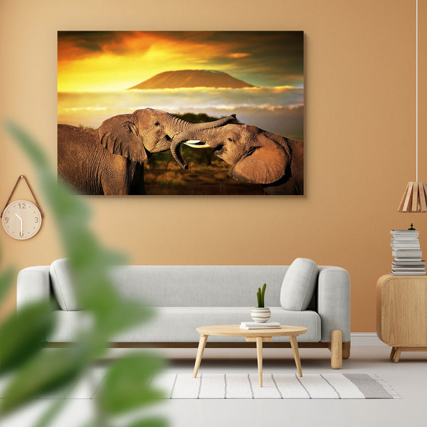 Elephants Playing With Their Trunks On Mount Kilimanjaro Peel & Stick Vinyl Wall Sticker-Laminated Wall Stickers-ART_VN_UN-IC 5006266 IC 5006266, Adult, African, Animals, Automobiles, Birds, Individuals, Landscapes, Mountains, Nature, Plain, Portraits, Scenic, Space, Sunsets, Transportation, Travel, Vehicles, Wildlife, elephants, playing, with, their, trunks, on, mount, kilimanjaro, peel, stick, vinyl, wall, sticker, for, home, decoration, elephant, savannah, africa, animal, background, beautiful, big, copy