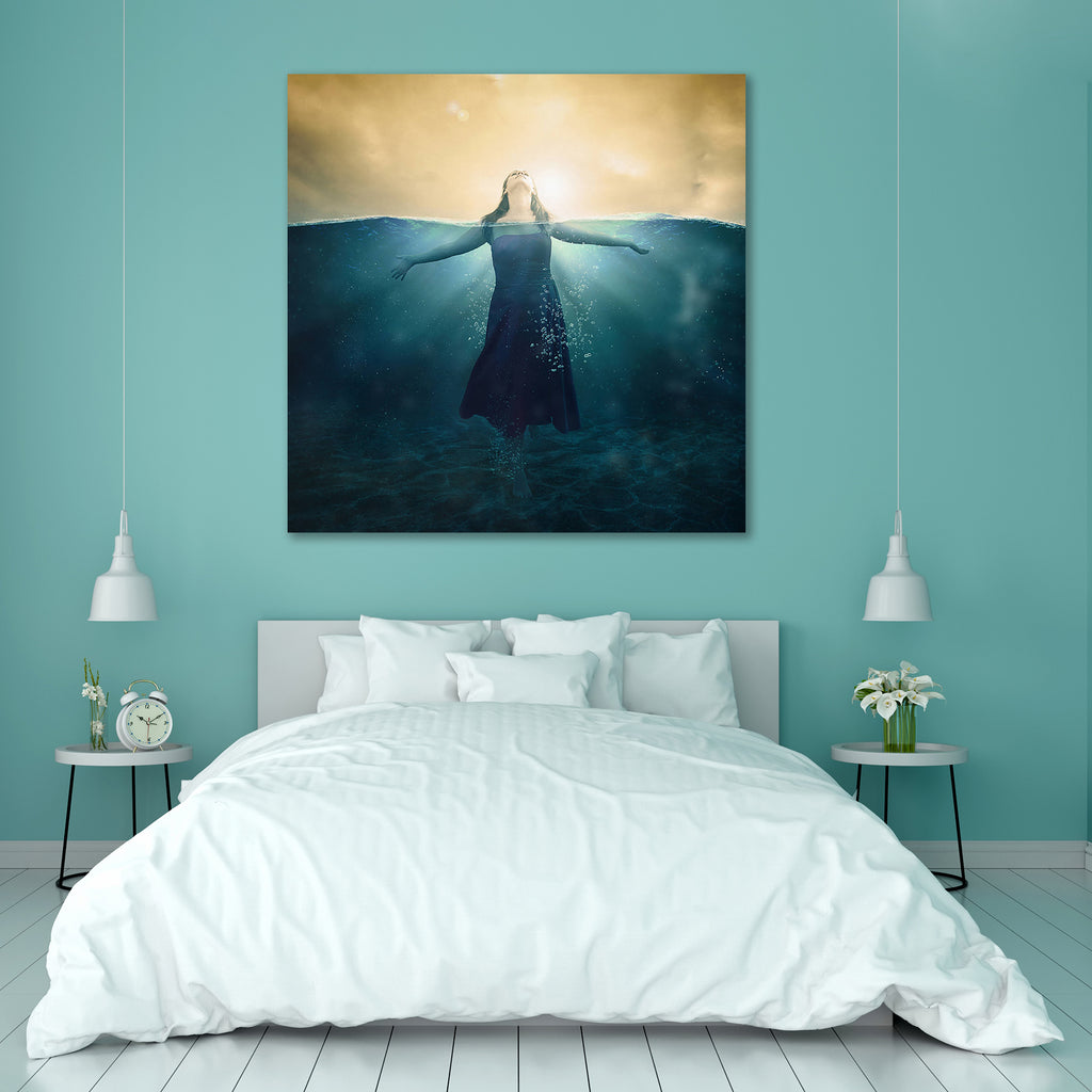 Woman Standing in Deep Waters Peel & Stick Vinyl Wall Sticker-Laminated Wall Stickers-ART_VN_UN-IC 5006267 IC 5006267, Abstract Expressionism, Abstracts, Semi Abstract, Surrealism, woman, standing, in, deep, waters, peel, stick, vinyl, wall, sticker, surreal, breathe, abstract, air, blue, clouds, concept, danger, drown, girl, lake, ocean, orange, rescue, sea, sky, split, water, waves, artzfolio, wall sticker, wall stickers, wallpaper sticker, wall stickers for bedroom, wall decoration items for bedroom, wal
