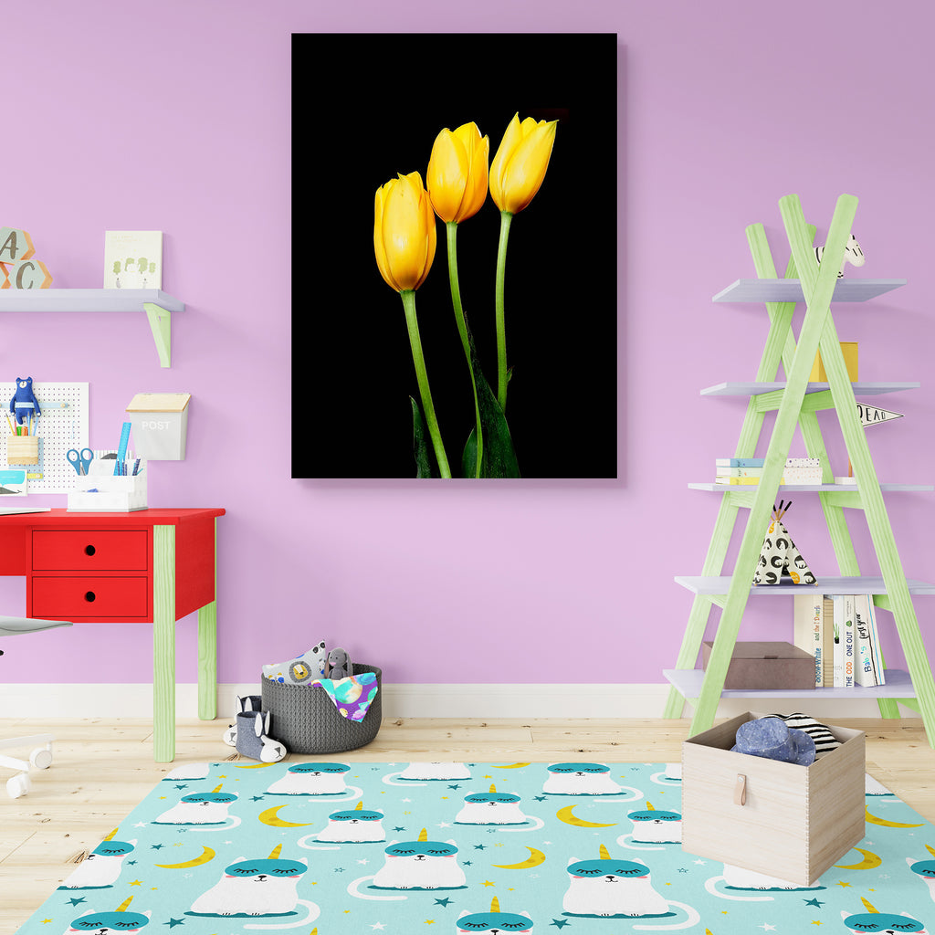 Yellow Tulips D2 Peel & Stick Vinyl Wall Sticker-Laminated Wall Stickers-ART_VN_UN-IC 5006326 IC 5006326, Black, Black and White, Botanical, Floral, Flowers, Holidays, Nature, White, yellow, tulips, d2, peel, stick, vinyl, wall, sticker, background, beautiful, beauty, bouquet, bud, celebration, flower, green, herb, holiday, holland, isolated, netherlands, petal, plant, romantic, spring, tulip, valentine, artzfolio, wall sticker, wall stickers, wallpaper sticker, wall stickers for bedroom, wall decoration it