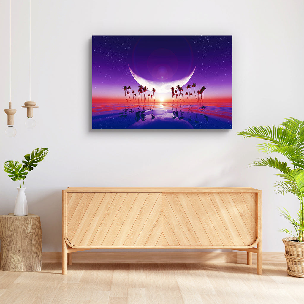 Big Moon Over Purple Sunset At Tropical Sea Peel & Stick Vinyl Wall Sticker-Laminated Wall Stickers-ART_VN_UN-IC 5006348 IC 5006348, Fantasy, Landscapes, Love, Nature, Romance, Scenic, Space, Stars, Sunsets, Tropical, big, moon, over, purple, sunset, at, sea, peel, stick, vinyl, wall, sticker, sun, and, full, beaches, beauty, blue, coastline, coconut, color, dark, dusk, evening, fairy, glowing, gradient, horizon, idyllic, islands, land, light, moonlight, morning, night, nobody, ocean, pacific, palm, pink, p