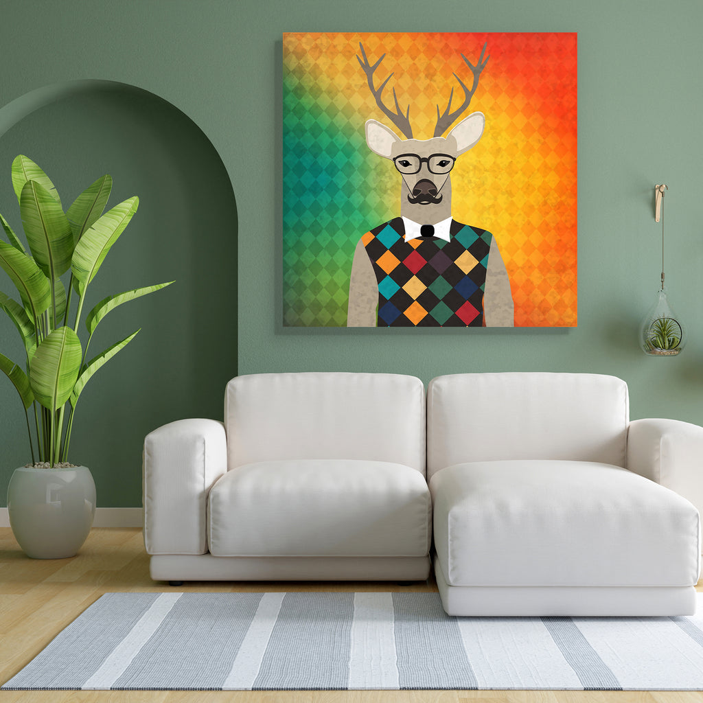 Deer Hipster D2 Peel & Stick Vinyl Wall Sticker-Laminated Wall Stickers-ART_VN_UN-IC 5006362 IC 5006362, Ancient, Animals, Art and Paintings, Christianity, Digital, Digital Art, Drawing, Fashion, Graphic, Hipster, Historical, Illustrations, Medieval, Patterns, Retro, Signs, Signs and Symbols, Urban, Vintage, deer, d2, peel, stick, vinyl, wall, sticker, animal, art, beard, beautiful, bow, boy, card, christmas, color, cool, cute, design, doodle, drawn, funny, glasses, greeting, hand, head, horns, illustration