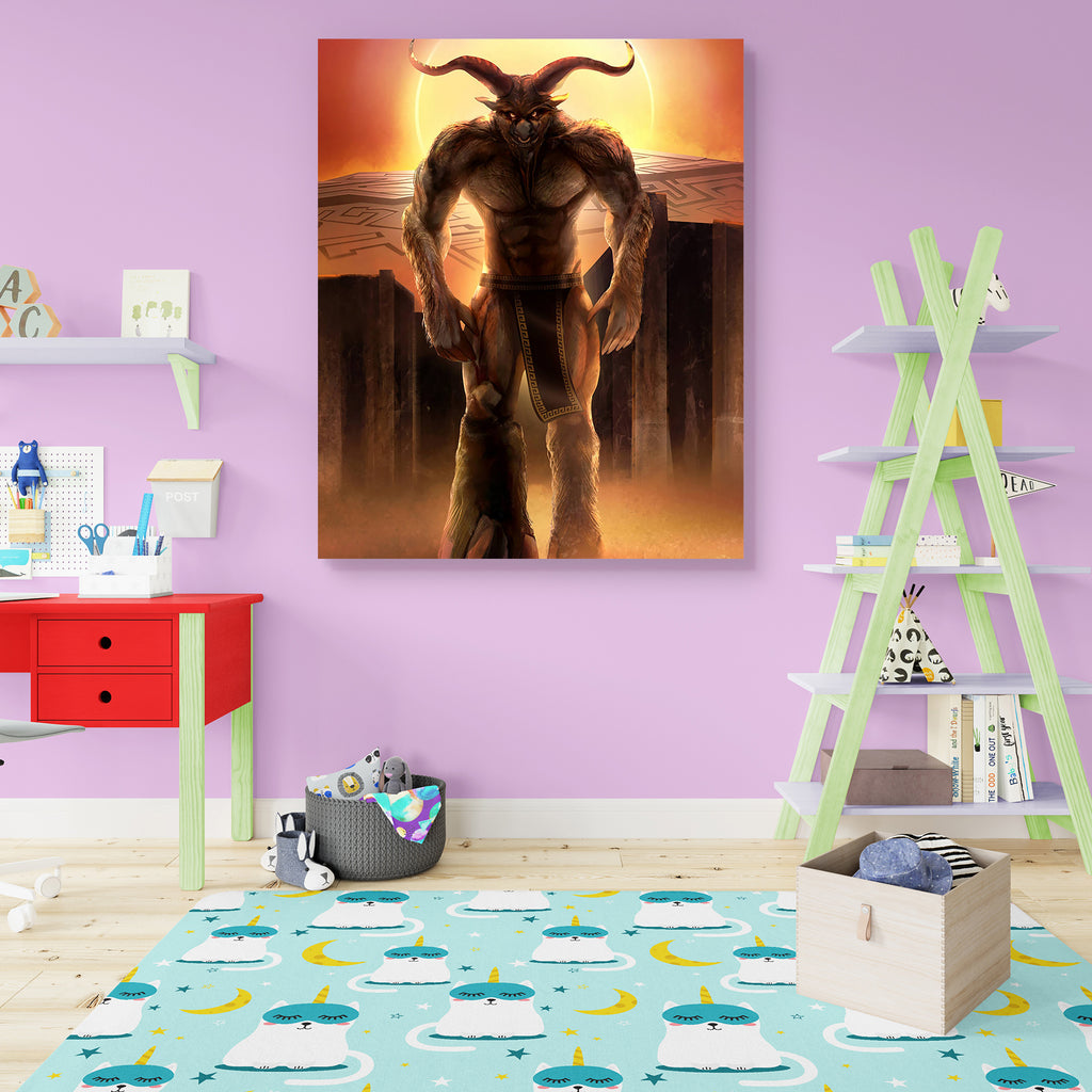 Minotaur Peel & Stick Vinyl Wall Sticker-Laminated Wall Stickers-ART_VN_UN-IC 5006375 IC 5006375, Ancient, Animals, Animated Cartoons, Art and Paintings, Black and White, Caricature, Cartoons, Drawing, Fantasy, Greek, Historical, Illustrations, Medieval, Religion, Religious, Vintage, White, minotaur, peel, stick, vinyl, wall, sticker, mythology, angry, animal, art, athletic, bull, cartoon, character, creature, evil, horned, illustration, labyrinth, legend, monster, muscle, myth, tale, artzfolio, wall sticke