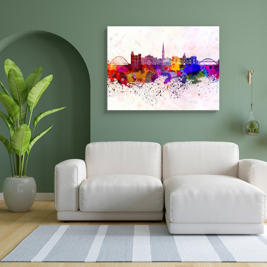 Skyline of Newcastle upon Tyne, Northeast England Peel & Stick Vinyl Wall Sticker-Laminated Wall Stickers-ART_VN_UN-IC 5006436 IC 5006436, Abstract Expressionism, Abstracts, Architecture, Art and Paintings, Cities, City Views, Illustrations, Landmarks, Panorama, Places, Semi Abstract, Skylines, Splatter, Watercolour, skyline, of, newcastle, upon, tyne, northeast, england, peel, stick, vinyl, wall, sticker, abstract, art, background, bright, cityscape, color, colorful, creativity, europe, grunge, illustratio