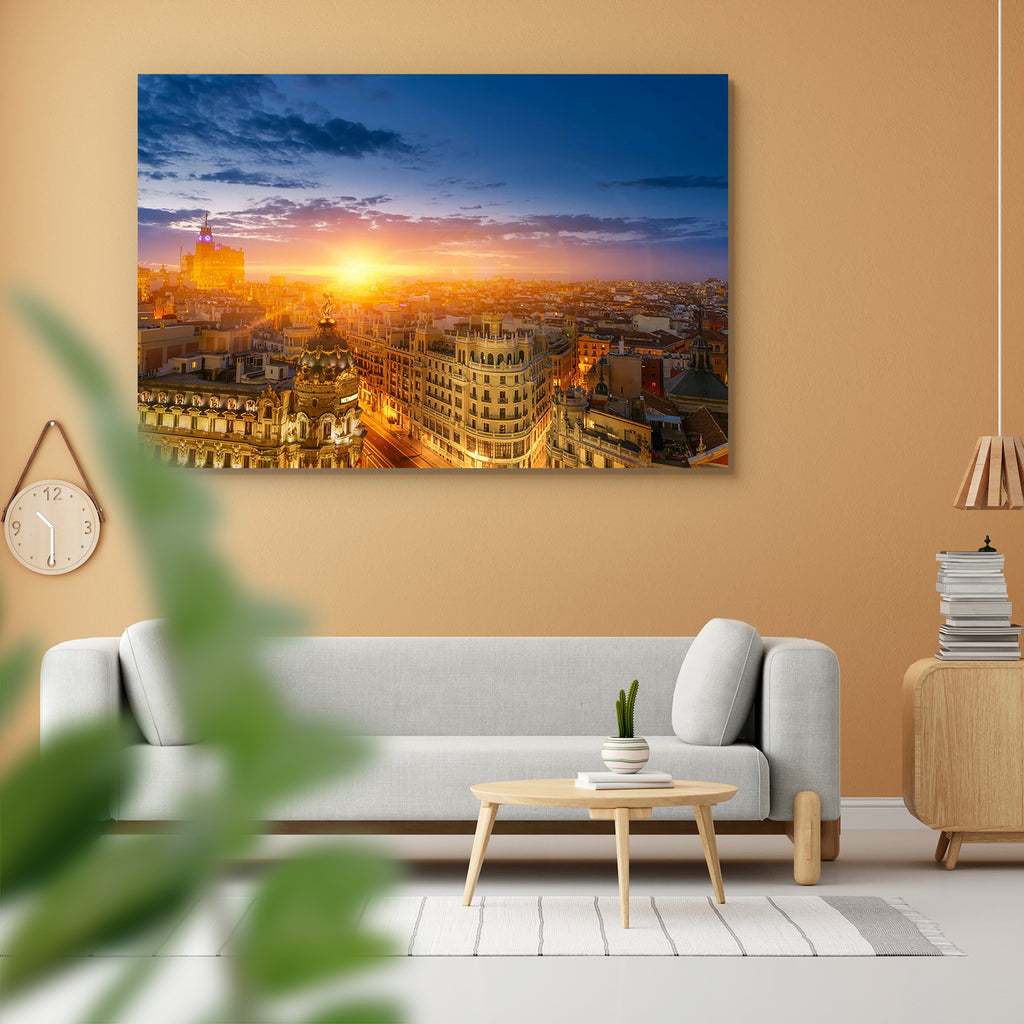Madrid, Capital City of Spain Peel & Stick Vinyl Wall Sticker-Laminated Wall Stickers-ART_VN_UN-IC 5006438 IC 5006438, Cities, City Views, Landmarks, Places, Skylines, Spanish, Sunsets, Urban, madrid, capital, city, of, spain, peel, stick, vinyl, wall, sticker, skyline, aerial, buildings, cityscape, dome, downtown, dusk, europe, evening, gran, via, high, angle, view, landmark, light, metropolis, night, roof, scene, ski, statue, sun, sunset, twilight, artzfolio, wall sticker, wall stickers, wallpaper sticker