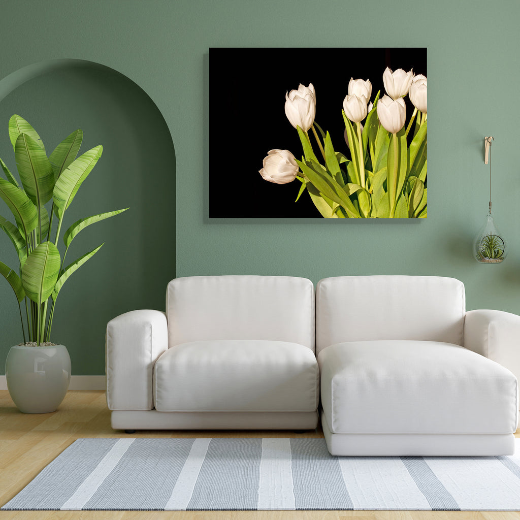 White Tulips Peel & Stick Vinyl Wall Sticker-Laminated Wall Stickers-ART_VN_UN-IC 5006496 IC 5006496, Black, Black and White, Botanical, Floral, Flowers, Nature, White, tulips, peel, stick, vinyl, wall, sticker, background, blossom, bouquet, bunch, flower, isolated, many, spring, tulip, artzfolio, wall sticker, wall stickers, wallpaper sticker, wall stickers for bedroom, wall decoration items for bedroom, wall decor for bedroom, wall stickers for hall, wall stickers for living room, vinyl stickers for wall,