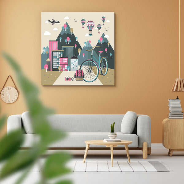 Bike Travel Concept Graphic Peel & Stick Vinyl Wall Sticker-Laminated Wall Stickers-ART_VN_UN-IC 5006498 IC 5006498, Abstract Expressionism, Abstracts, Automobiles, Bikes, Business, Cities, City Views, Digital, Digital Art, Graphic, Illustrations, Modern Art, Mountains, Nature, Scenic, Semi Abstract, Signs, Signs and Symbols, Symbols, Transportation, Travel, Vehicles, bike, concept, peel, stick, vinyl, wall, sticker, for, home, decoration, abstract, activity, air, balloon, bicycle, biking, city, clouds, com