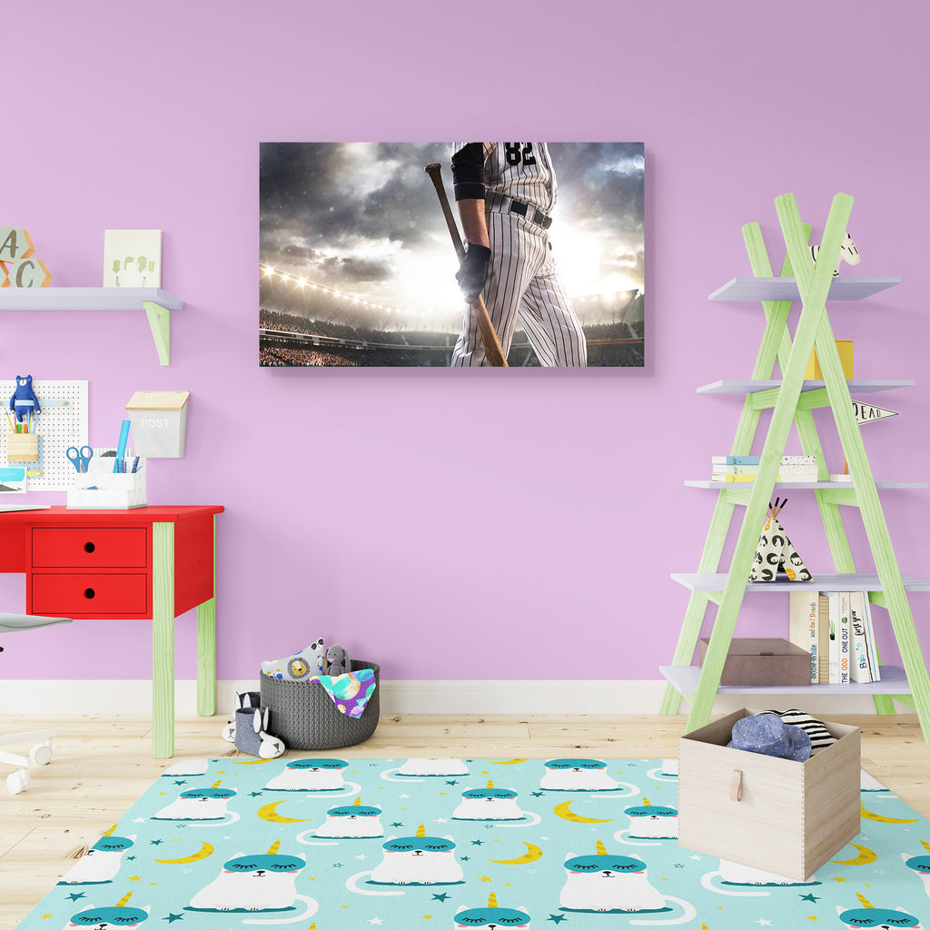Baseball Player in Action on Grand Arena Peel & Stick Vinyl Wall Sticker-Laminated Wall Stickers-ART_VN_UN-IC 5006503 IC 5006503, Adult, American, Asian, Black, Black and White, Culture, Ethnic, People, Sports, Traditional, Tribal, World Culture, baseball, player, in, action, on, grand, arena, peel, stick, vinyl, wall, sticker, athlete, background, ball, sport, bat, batting, beauty, cap, caucasian, competition, confidence, dugout, equipment, helmet, hitting, home, horizontal, male, man, men, one, only, pers