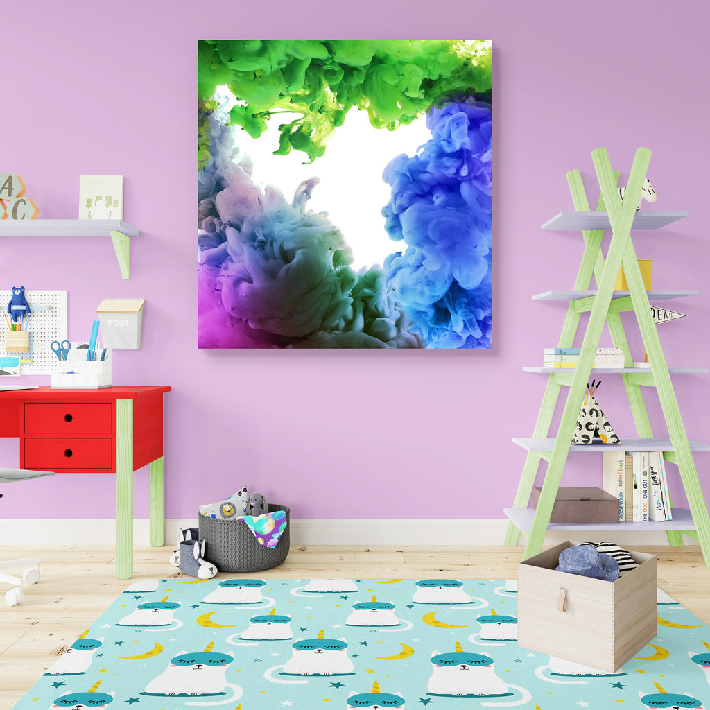 Acrylic Abstract Colors Art Peel & Stick Vinyl Wall Sticker - Laminated Wall Stickers - ArtzFolio.com