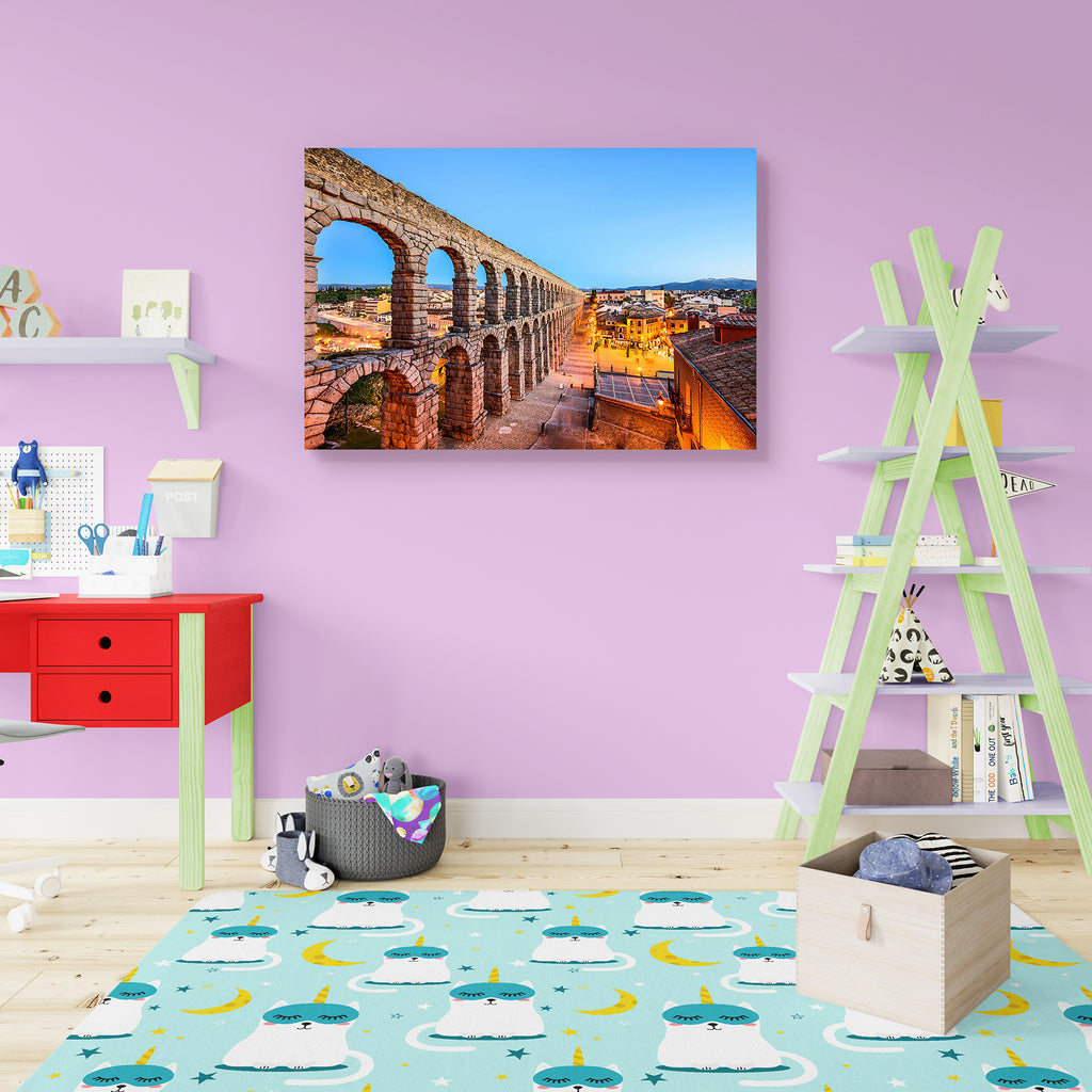 Segovia, Spain Old Town View Peel & Stick Vinyl Wall Sticker-Laminated Wall Stickers-ART_VN_UN-IC 5006509 IC 5006509, Ancient, Cities, City Views, Culture, Ethnic, Historical, Landmarks, Marble and Stone, Medieval, Places, Skylines, Spanish, Sunsets, Traditional, Tribal, Vintage, World Culture, segovia, spain, old, town, view, peel, stick, vinyl, wall, sticker, aqueduct, arch, bridge, city, cityscape, cultural, dusk, europe, european, evening, famous, historic, history, iberian, landmark, lights, location, 