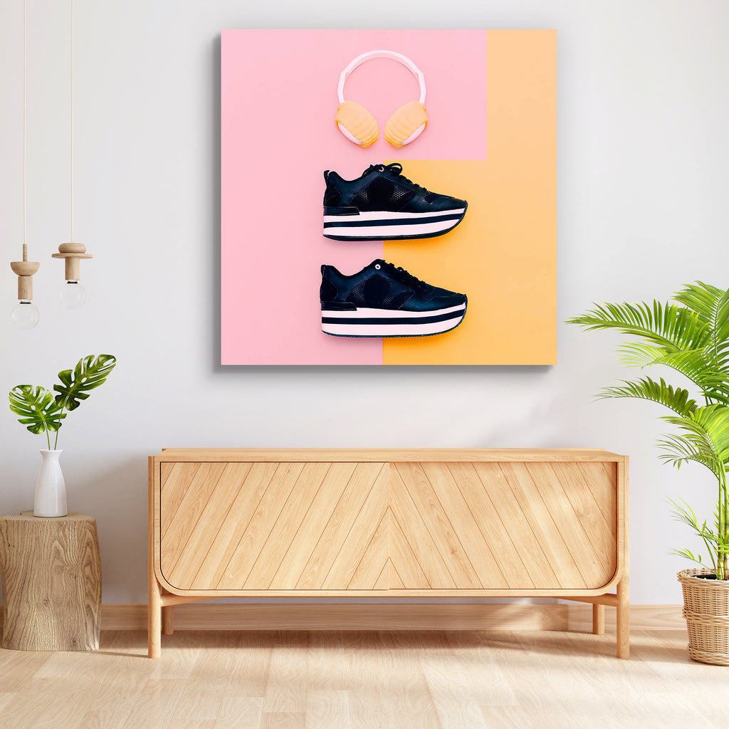 Trendy White Headphones & Sneakers Peel & Stick Vinyl Wall Sticker-Laminated Wall Stickers-ART_VN_UN-IC 5006520 IC 5006520, Adult, Black, Black and White, Culture, Ethnic, Fashion, Hipster, Minimalism, Modern Art, Music, Music and Dance, Music and Musical Instruments, Nudes, Patterns, Sports, Stripes, Traditional, Tribal, Urban, White, World Culture, trendy, headphones, sneakers, peel, stick, vinyl, wall, sticker, accessory, active, background, bar, character, clothing, dark, element, emotion, gym, half, in