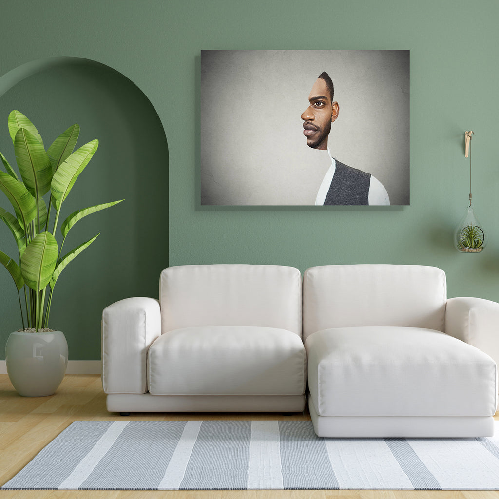 Young Man Isolated Peel & Stick Vinyl Wall Sticker-Laminated Wall Stickers-ART_VN_UN-IC 5006568 IC 5006568, Abstract Expressionism, Abstracts, Adult, African, Art and Paintings, Black, Black and White, Business, Conceptual, Culture, Ethnic, Individuals, Portraits, Realism, Semi Abstract, Surrealism, Traditional, Tribal, World Culture, young, man, isolated, peel, stick, vinyl, wall, sticker, optical, illusion, transformation, surreal, illusions, profile, abstract, art, artwork, background, concept, cool, cre