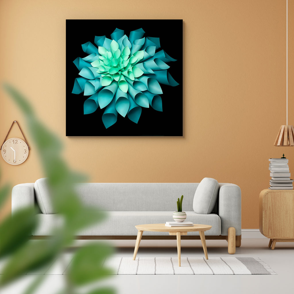 Abstract Origami Flower Peel & Stick Vinyl Wall Sticker - Laminated Wall Stickers - ArtzFolio.com