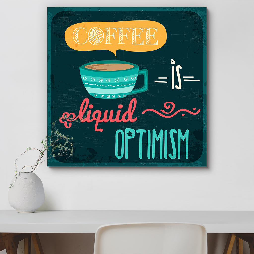 Coffee is Liquid Optimism Retro Quote Peel & Stick Vinyl Wall Sticker-Laminated Wall Stickers-ART_VN_UN-IC 5006570 IC 5006570, Ancient, Art and Paintings, Calligraphy, Culture, Decorative, Digital, Digital Art, Ethnic, Graphic, Historical, Illustrations, Inspirational, Love, Medieval, Motivation, Motivational, Quotes, Retro, Romance, Signs, Signs and Symbols, Symbols, Text, Traditional, Tribal, Typography, Vintage, World Culture, coffee, is, liquid, optimism, quote, peel, stick, vinyl, wall, sticker, art, b