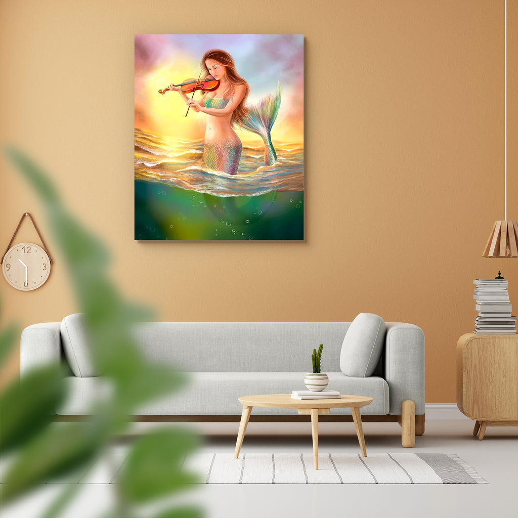 Mermaid Plays on Violin Peel & Stick Vinyl Wall Sticker-Laminated Wall Stickers-ART_VN_UN-IC 5006595 IC 5006595, Fantasy, Mermaid, Sunsets, plays, on, violin, peel, stick, vinyl, wall, sticker, beautiful, sunset, artzfolio, wall sticker, wall stickers, wallpaper sticker, wall stickers for bedroom, wall decoration items for bedroom, wall decor for bedroom, wall stickers for hall, wall stickers for living room, vinyl stickers for wall, vinyl stickers for furniture, wall decal, wall stickers for kids, vinyl wa