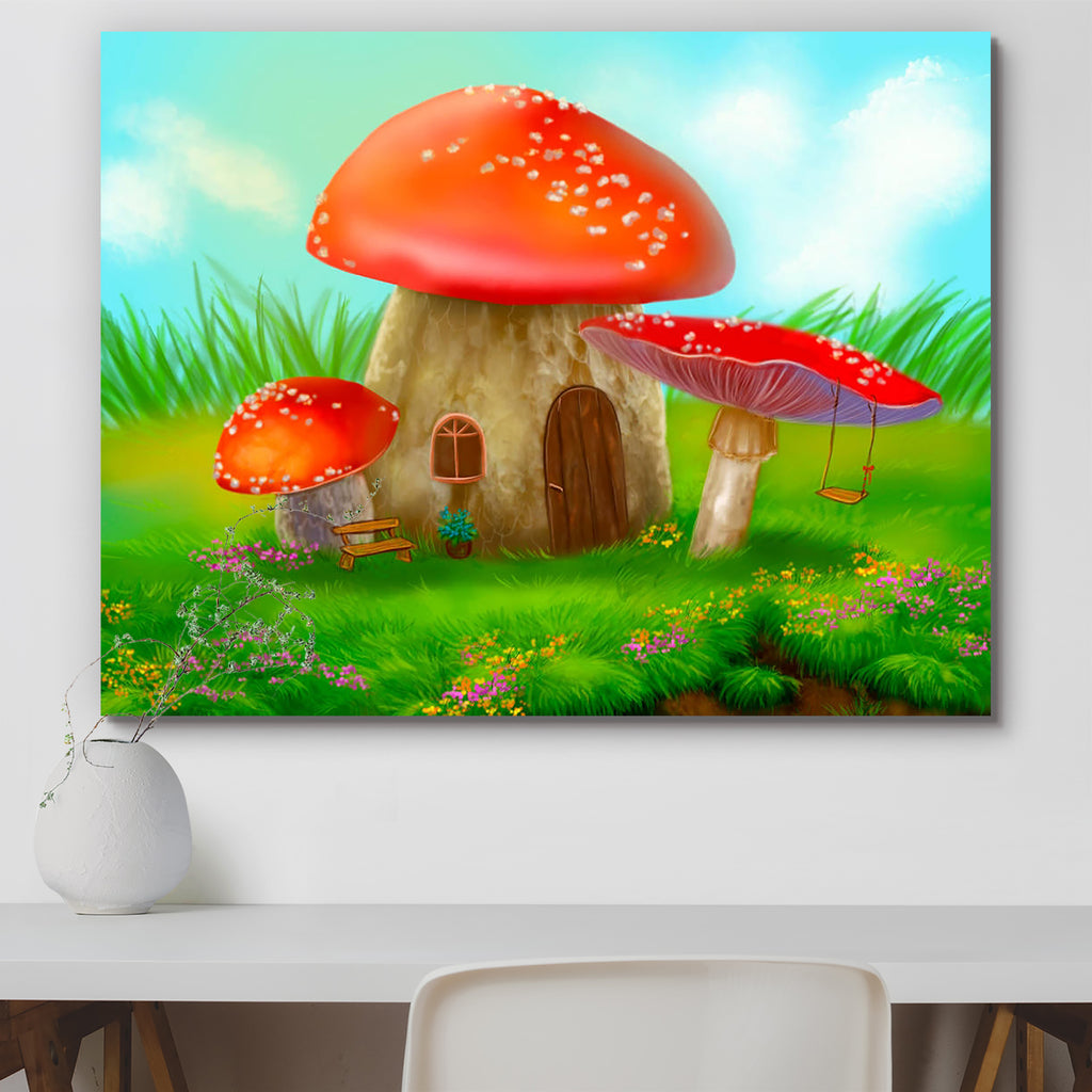 Mushroom Cottage Peel & Stick Vinyl Wall Sticker-Laminated Wall Stickers-ART_VN_UN-IC 5006598 IC 5006598, Fantasy, mushroom, cottage, peel, stick, vinyl, wall, sticker, fly, agaric, colorful, meadow, artzfolio, wall sticker, wall stickers, wallpaper sticker, wall stickers for bedroom, wall decoration items for bedroom, wall decor for bedroom, wall stickers for hall, wall stickers for living room, vinyl stickers for wall, vinyl stickers for furniture, wall decal, wall stickers for kids, vinyl wall sticker, w