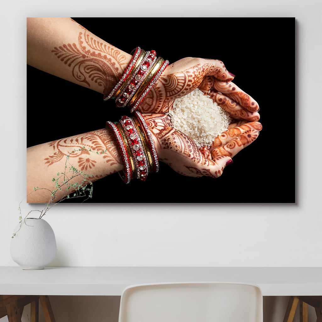 Woman Hands With Henna Holding Rice, Art and Paintings, Beverage, Black, Black and White, Cuisine, Festivals, Festivals and Occasions, Festive, Food, Food and Beverage, Food and Drink, Fruit and Vegetable, Health, Hinduism, Indian, Kitchen, Paintings, Religion, Religious, Signs and Symbols, Symbols, Wedding, White, adhesive, bed, big, cupboard, decal, decor, dining, furniture, home, house, item, kids, kitchen, large, office, painting, paper, poster, pvc, room, self, sticker, vinyl, wall, wallpaper, waterpro