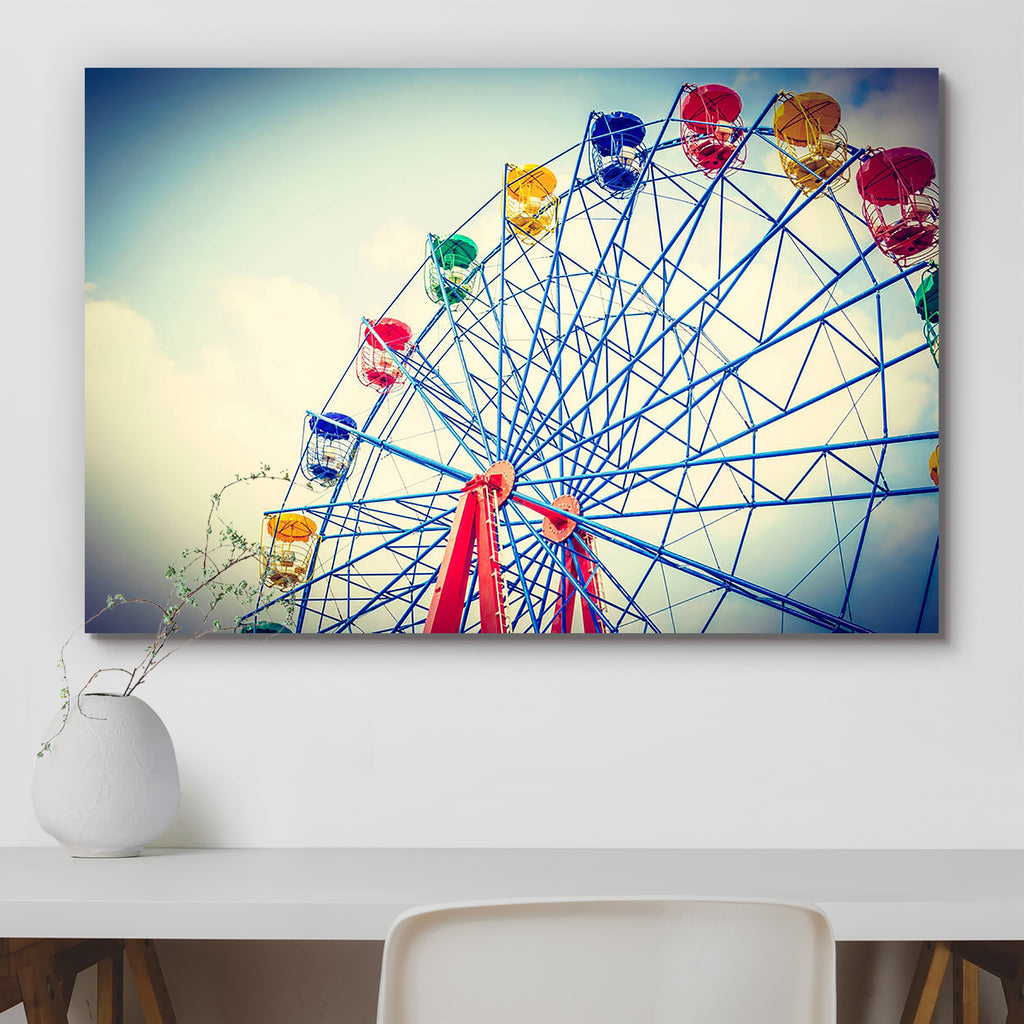 Vintage Ferris Wheel In Park Peel & Stick Vinyl Wall Sticker-Laminated Wall Stickers-ART_VN_UN-IC 5006624 IC 5006624, Abstract Expressionism, Abstracts, Ancient, Automobiles, Black and White, Circle, Entertainment, Family, Festivals, Festivals and Occasions, Festive, Historical, Holidays, Medieval, Semi Abstract, Transportation, Travel, Vehicles, Vintage, Wedding, White, ferris, wheel, in, park, peel, stick, vinyl, wall, sticker, abstract, activity, amusement, anniversary, artwork, attraction, background, b