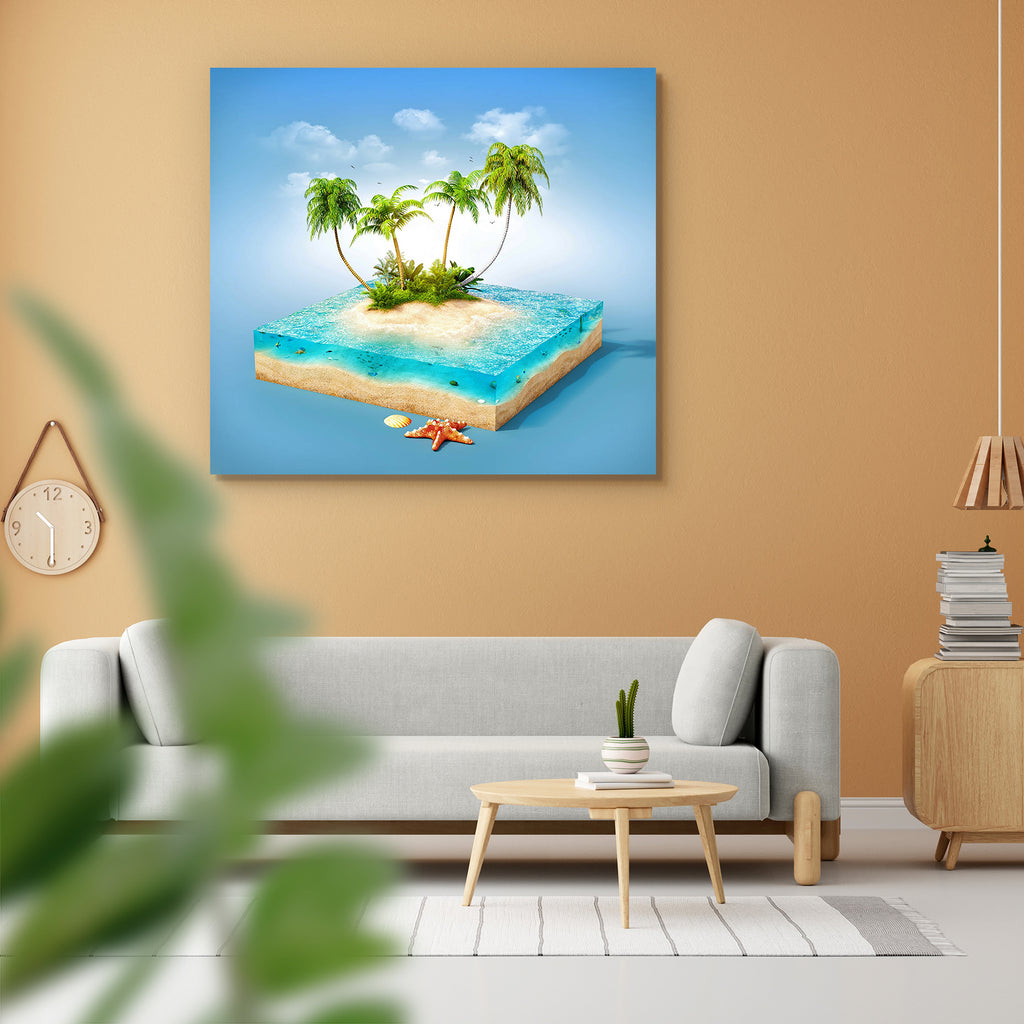 Tropical Island With Water & Palms on a Beach D2 Peel & Stick Vinyl Wall Sticker-Laminated Wall Stickers-ART_VN_UN-IC 5006628 IC 5006628, Art and Paintings, Automobiles, Cross, Holidays, Illustrations, Landscapes, Nature, Scenic, Signs, Signs and Symbols, Transportation, Travel, Tropical, Vehicles, island, with, water, palms, on, a, beach, d2, peel, stick, vinyl, wall, sticker, art, background, blue, coast, concept, creative, cut, design, earth, exotic, green, ground, holiday, idyllic, illustration, imagine